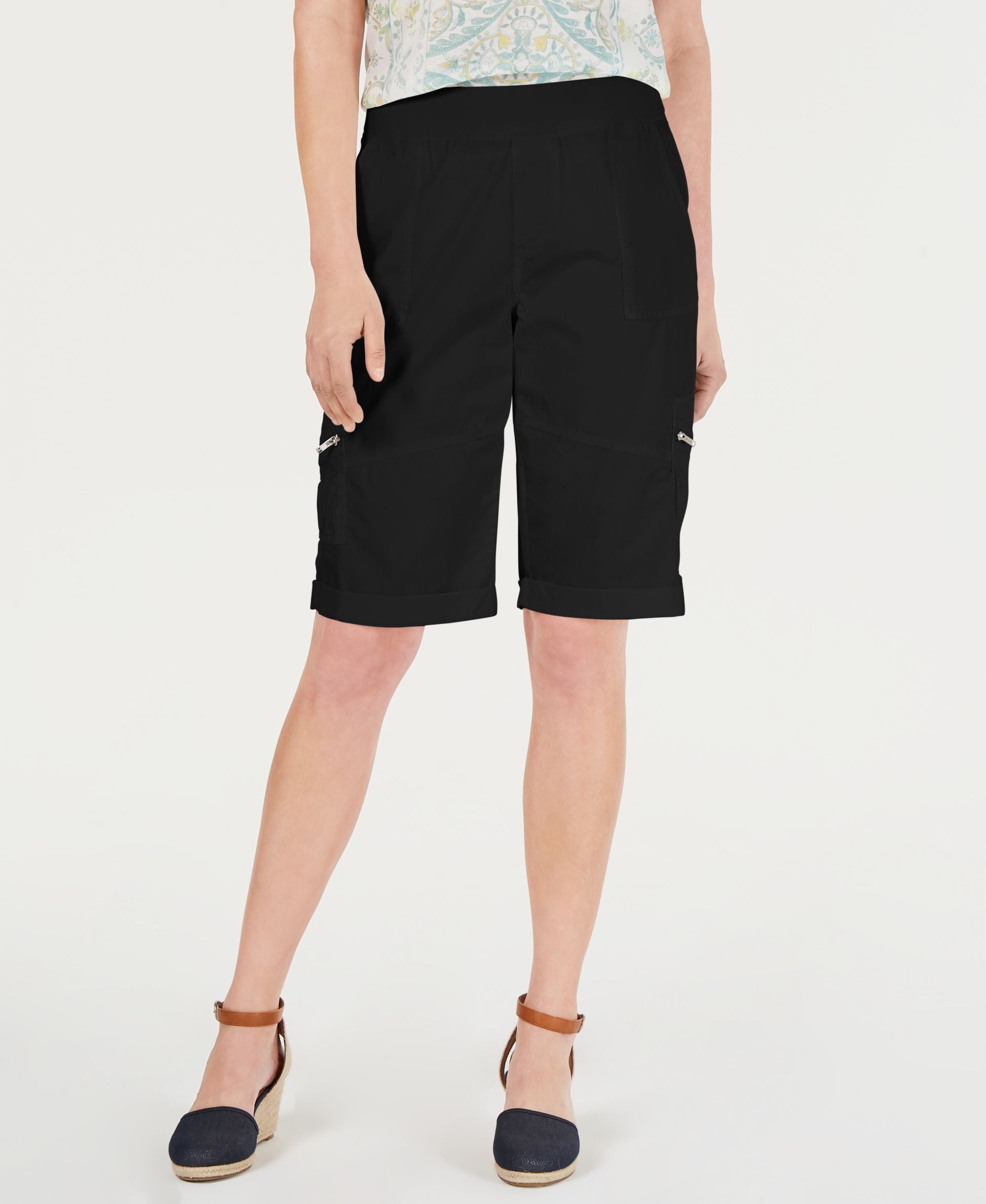Style & Co Petite Comfort Waist Bermuda Shorts