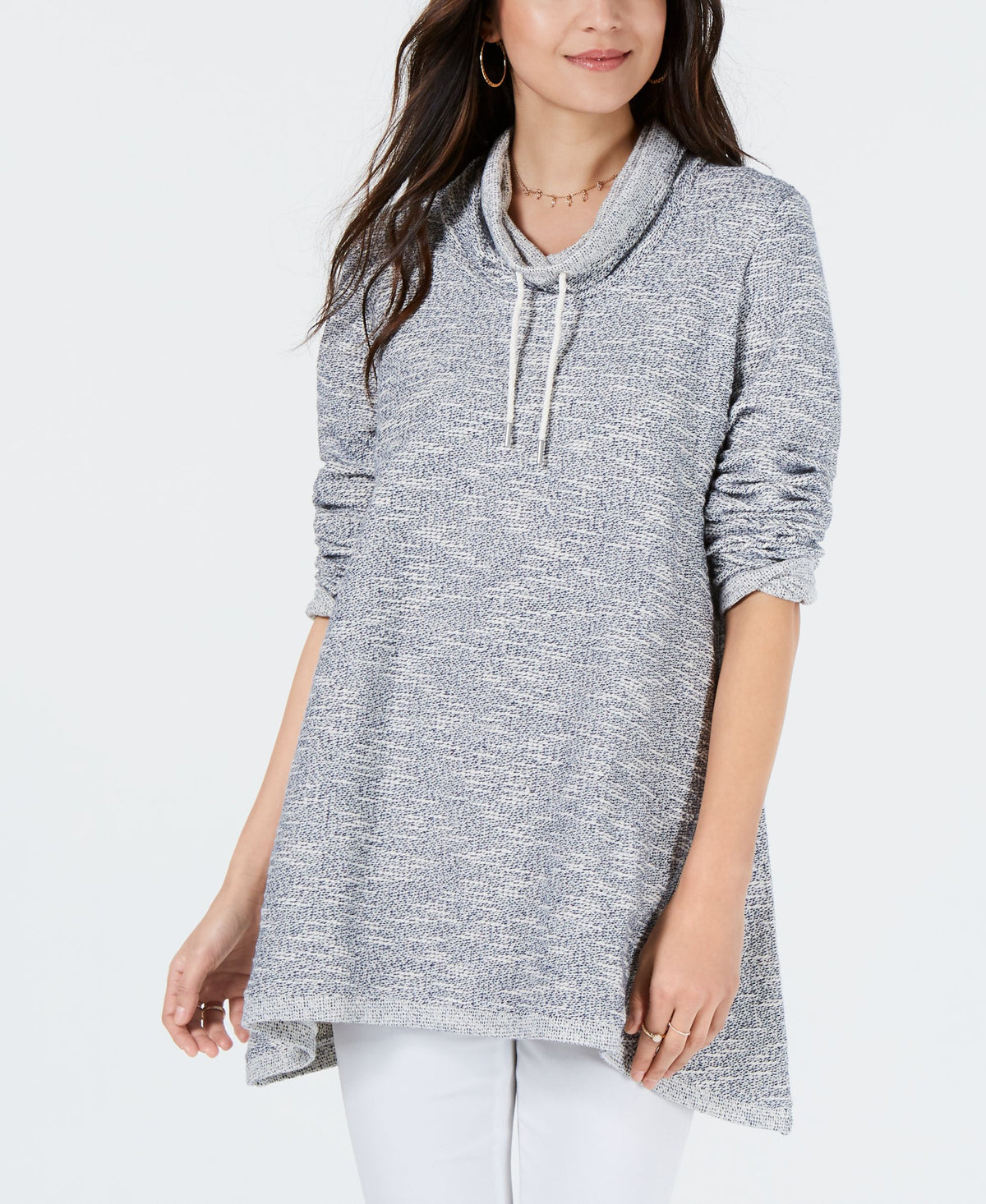 Style & Co Relaxed Funnel Neck Top