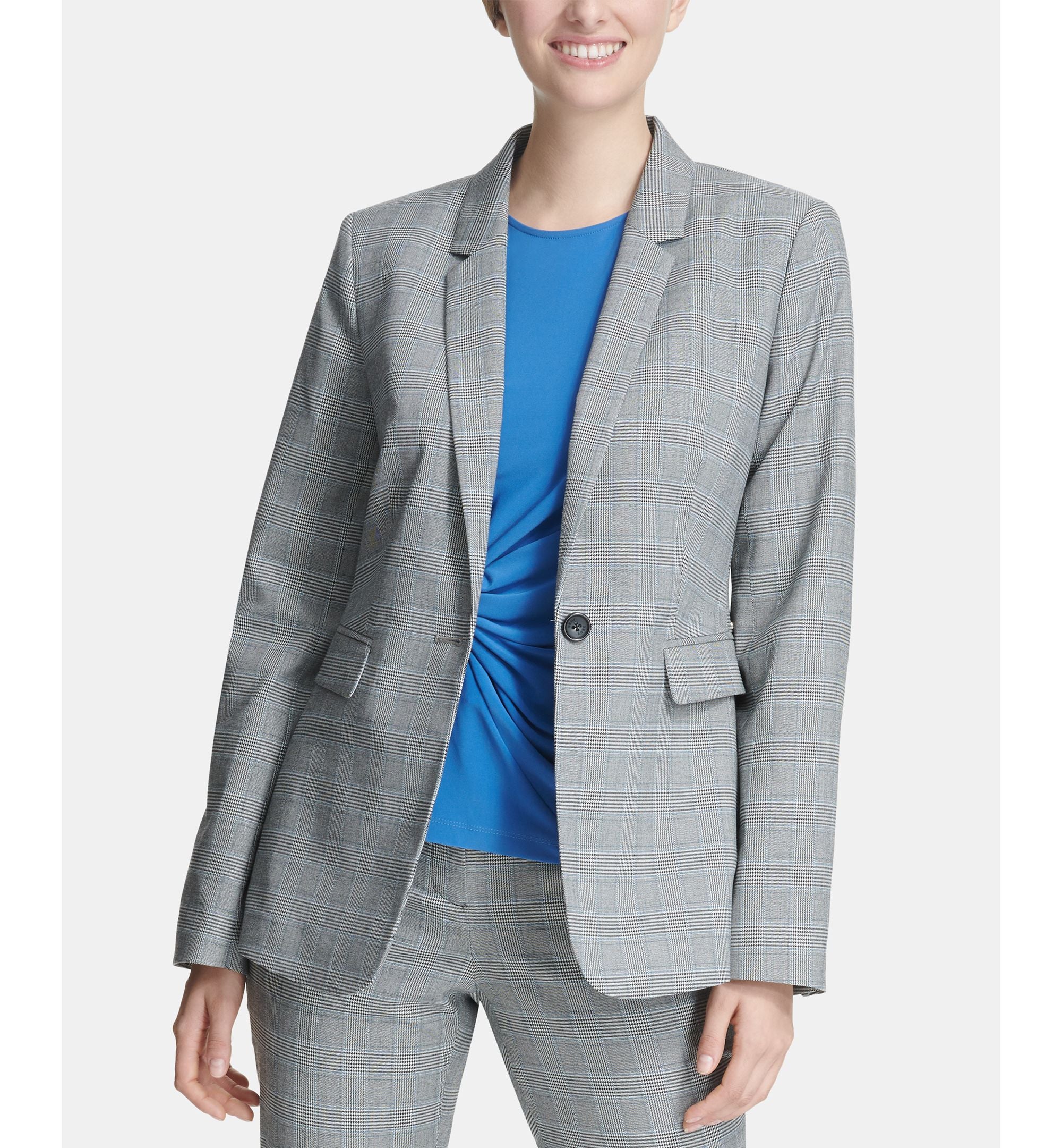 DKNY One Button Blazer