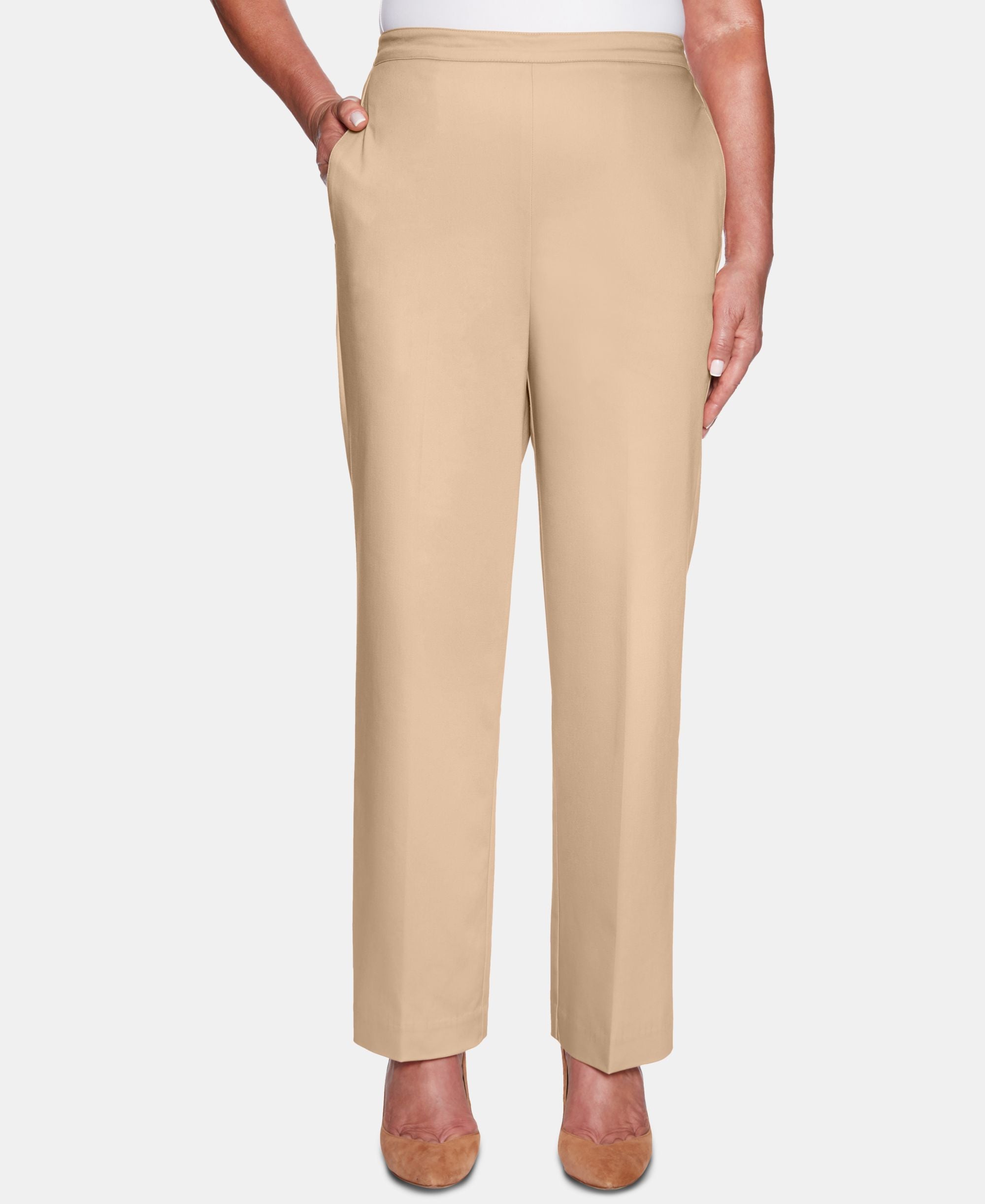 Alfred Dunner Good To Go Pull On Back Elastic Waist Pants