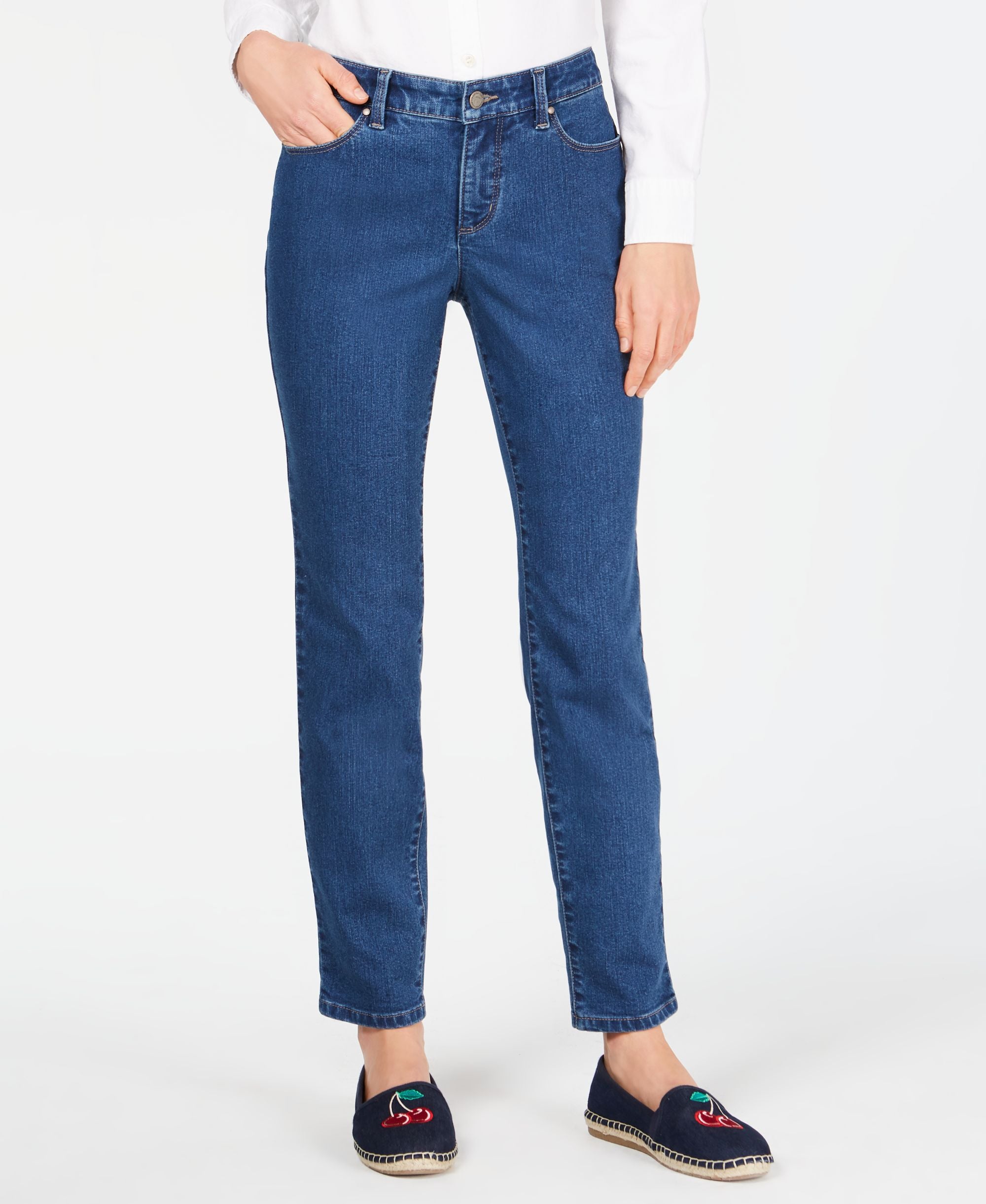 Charter Club Petite Bristol Skinny Leg Ankle Jeans