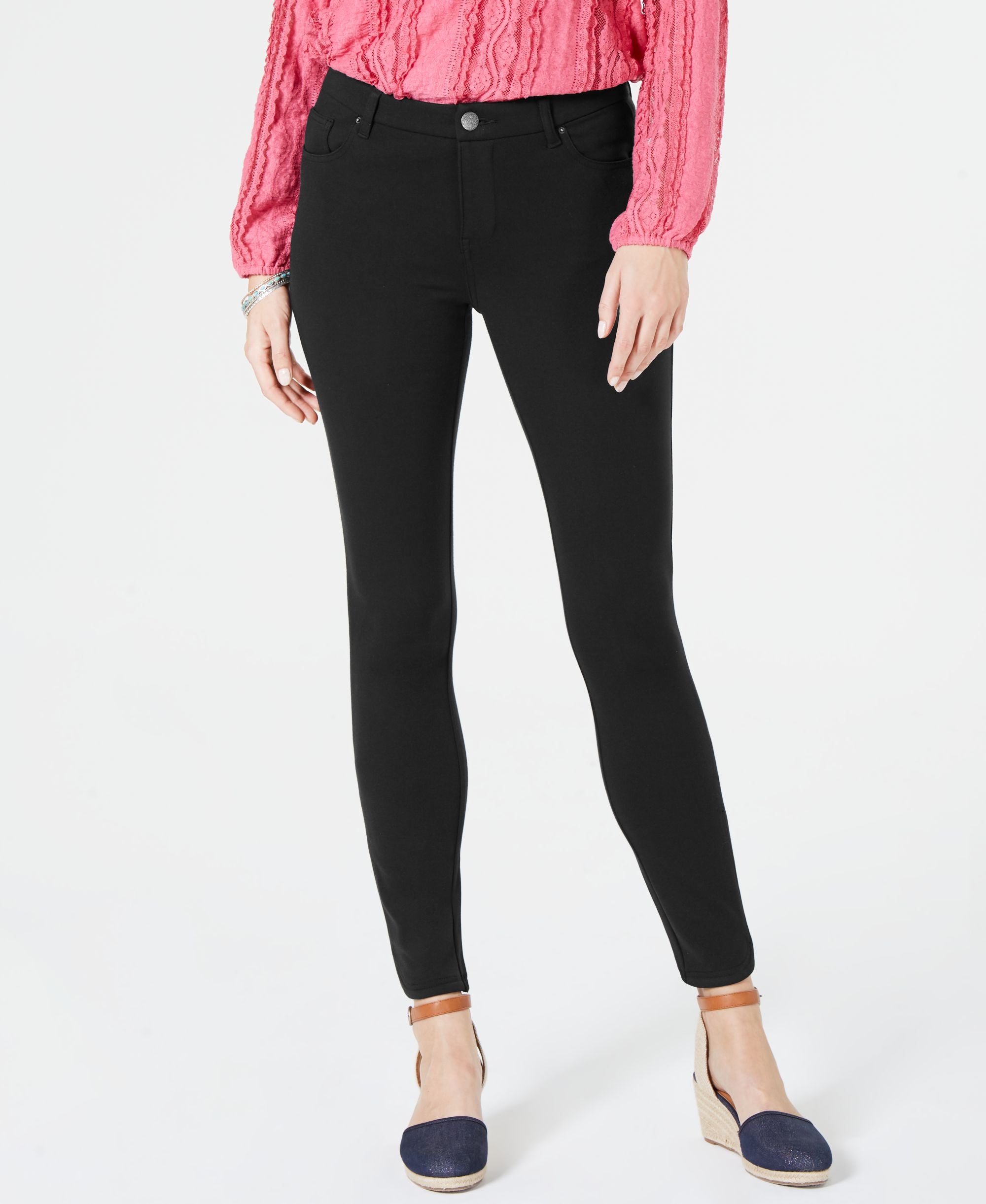 Style & Co Zippered Hem Skinny Pants