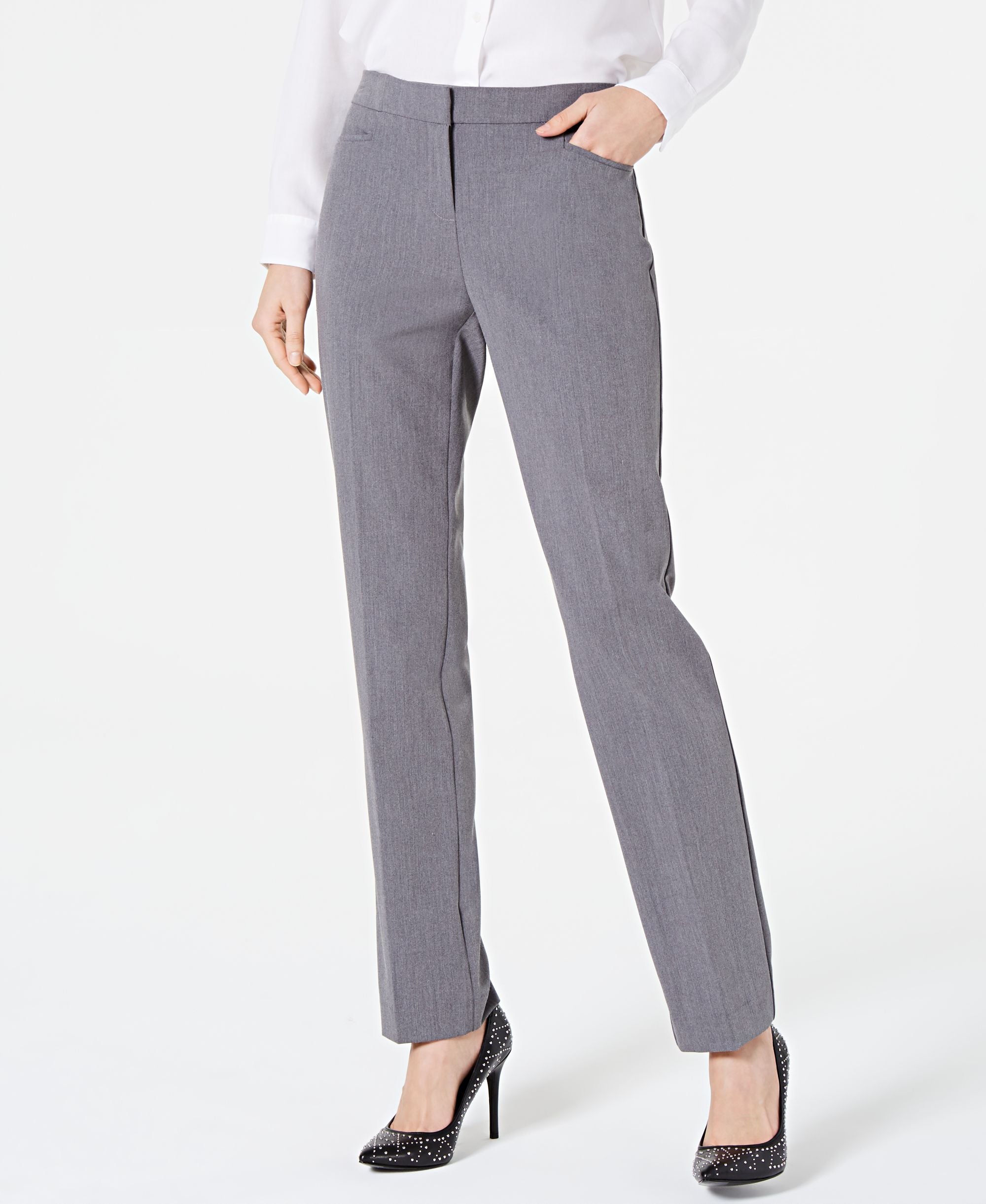Petite Modern Straight-Leg Pants