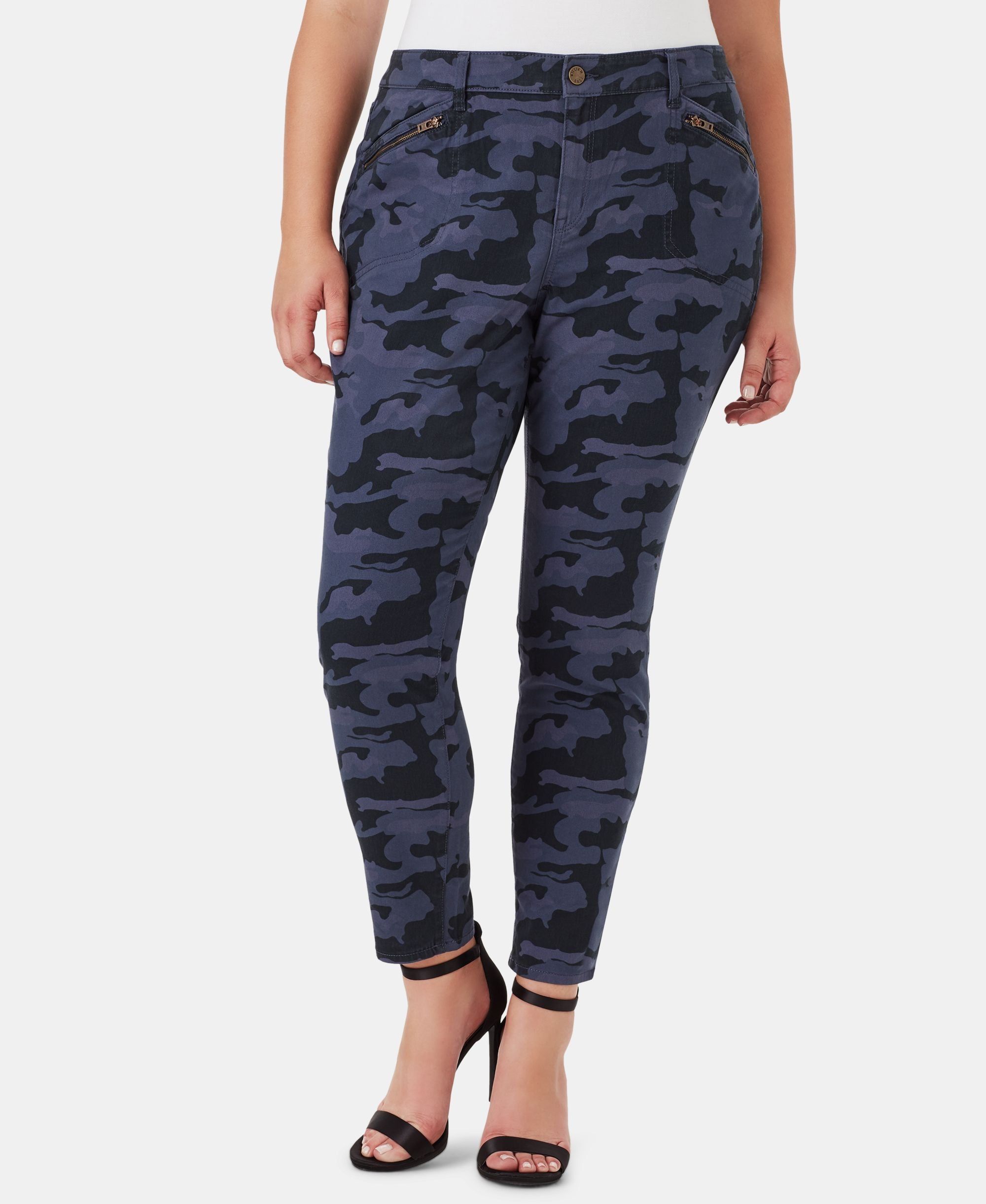Plus Size Camo-Print Cargo Pants
