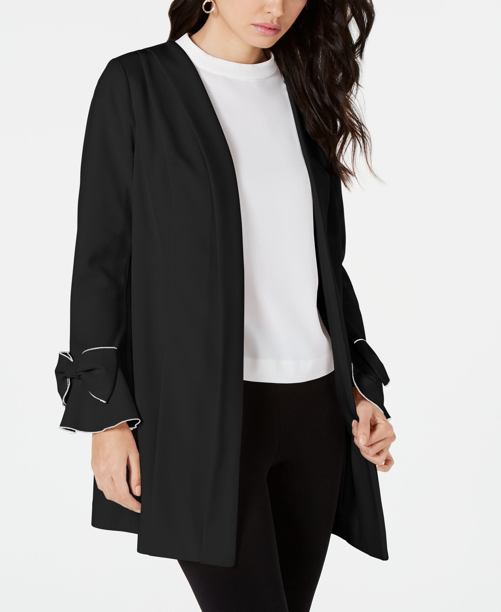Alfani Piped Bow Sleeve Jacket