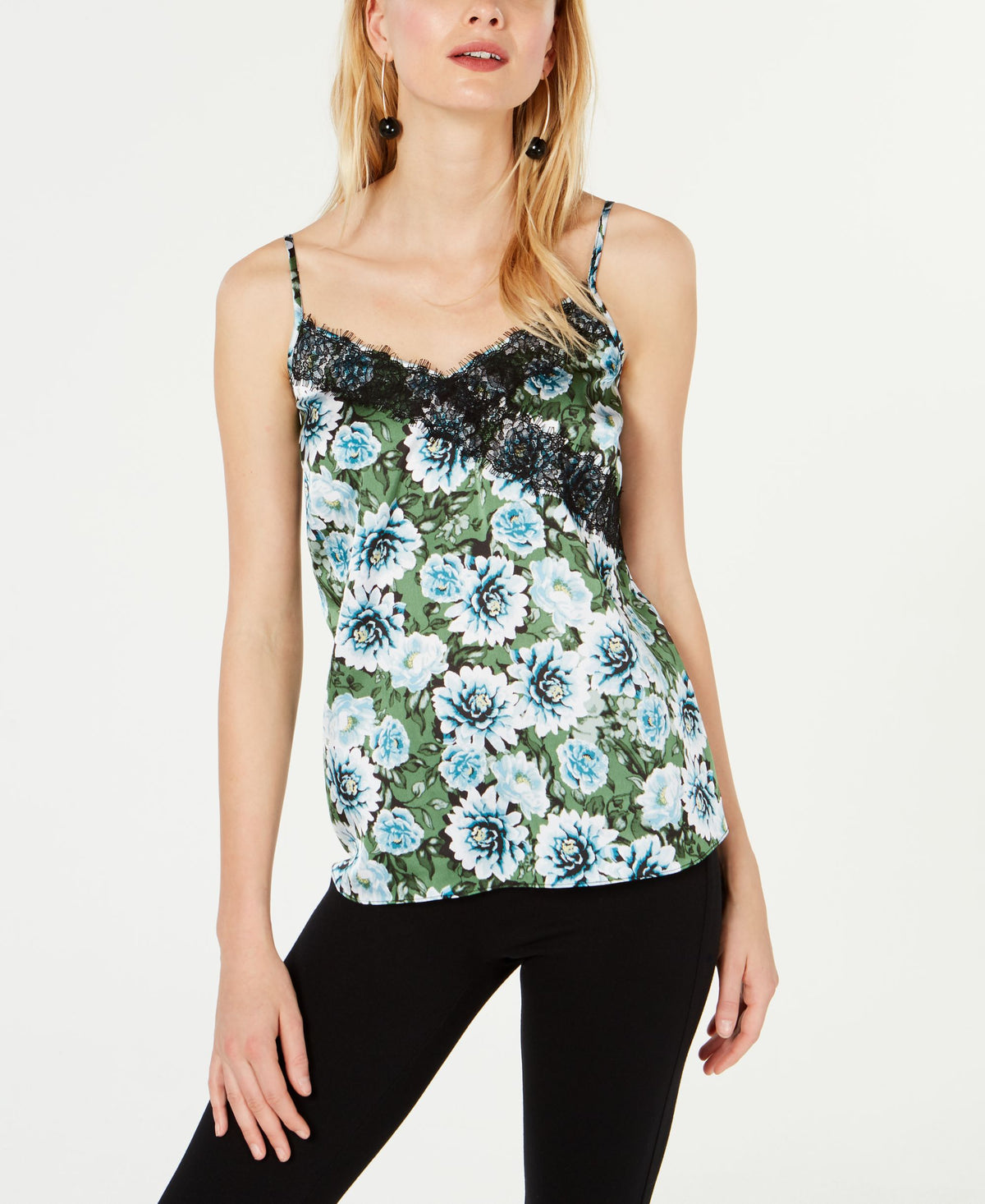I.N.C. Petite Floral Lace Tank Top