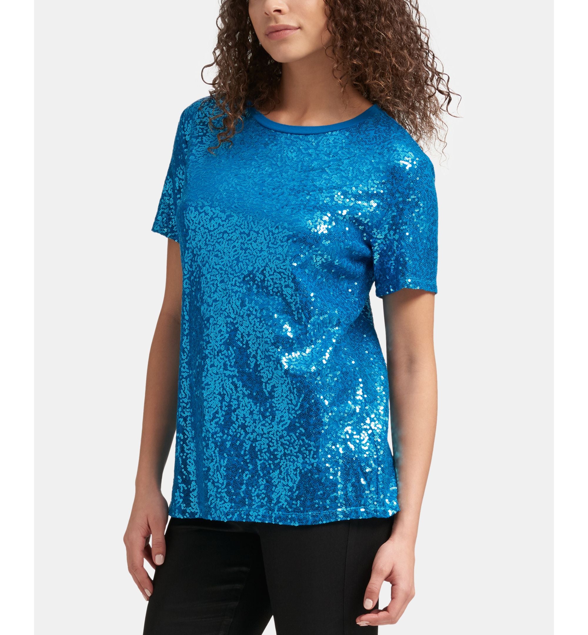 DKNY Sequin Crew Neck T-Shirt