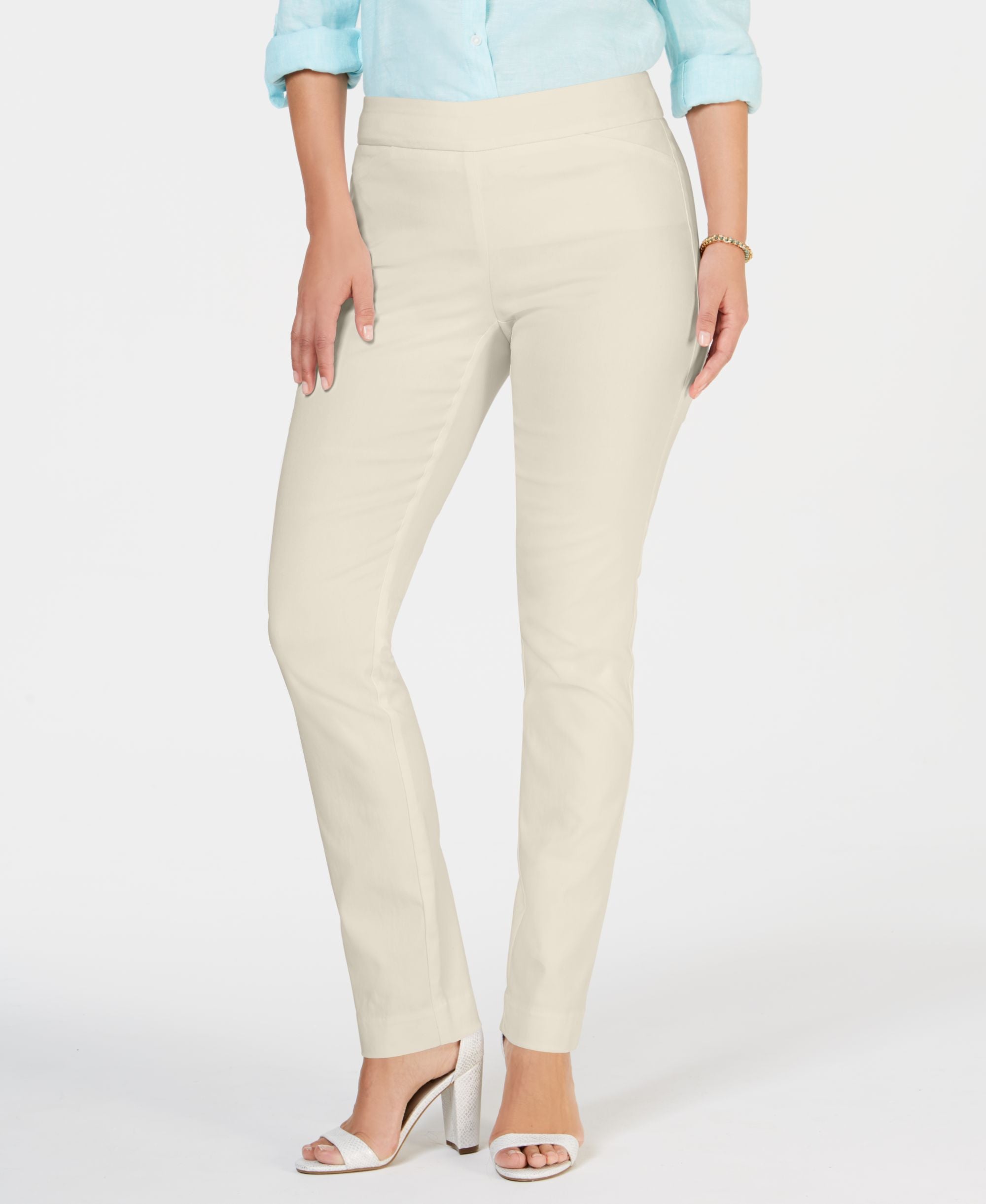 Charter Club Cambridge Skinny Pull-On Tummy-Control Pants