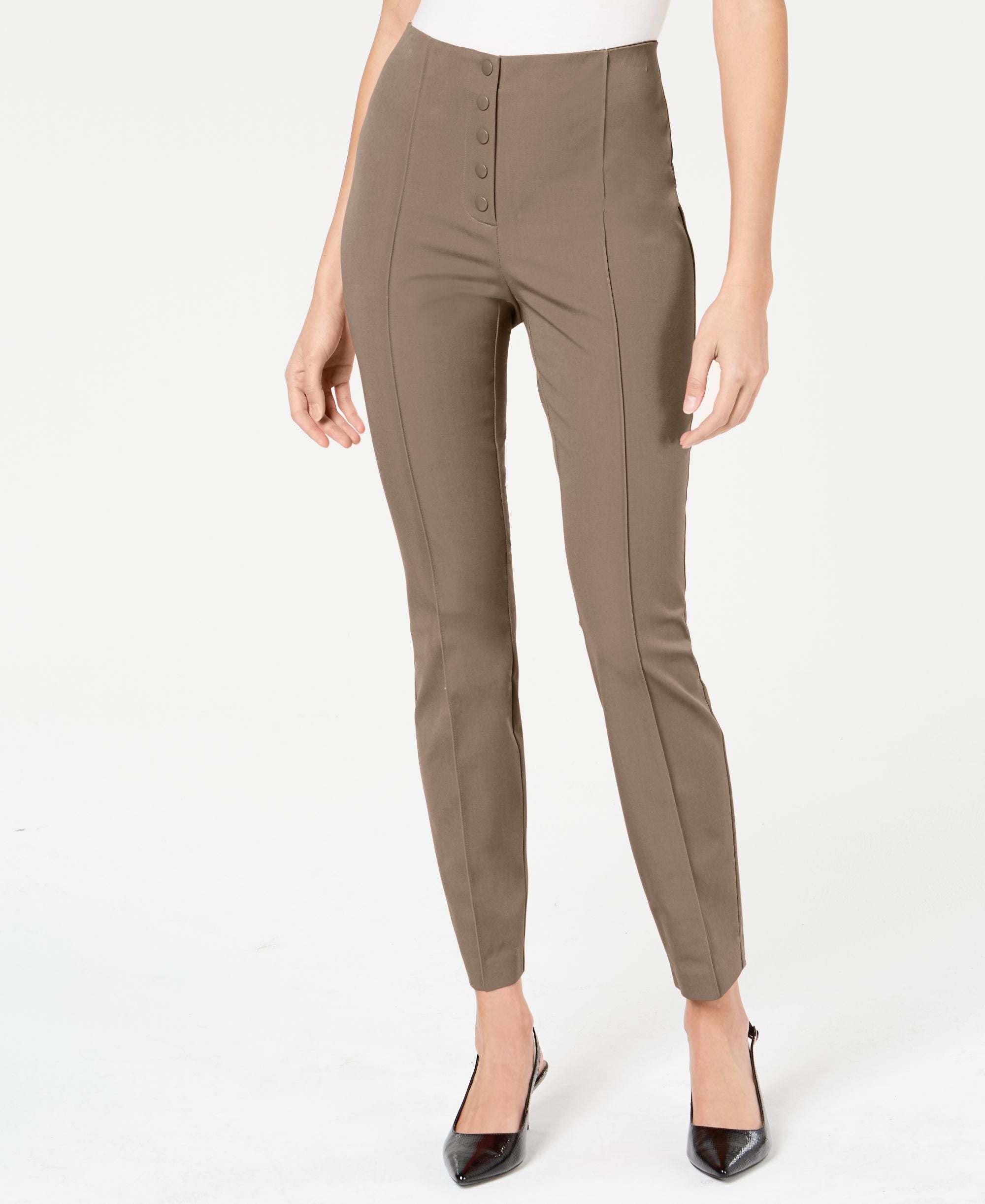 Button-Fly Skinny Pants