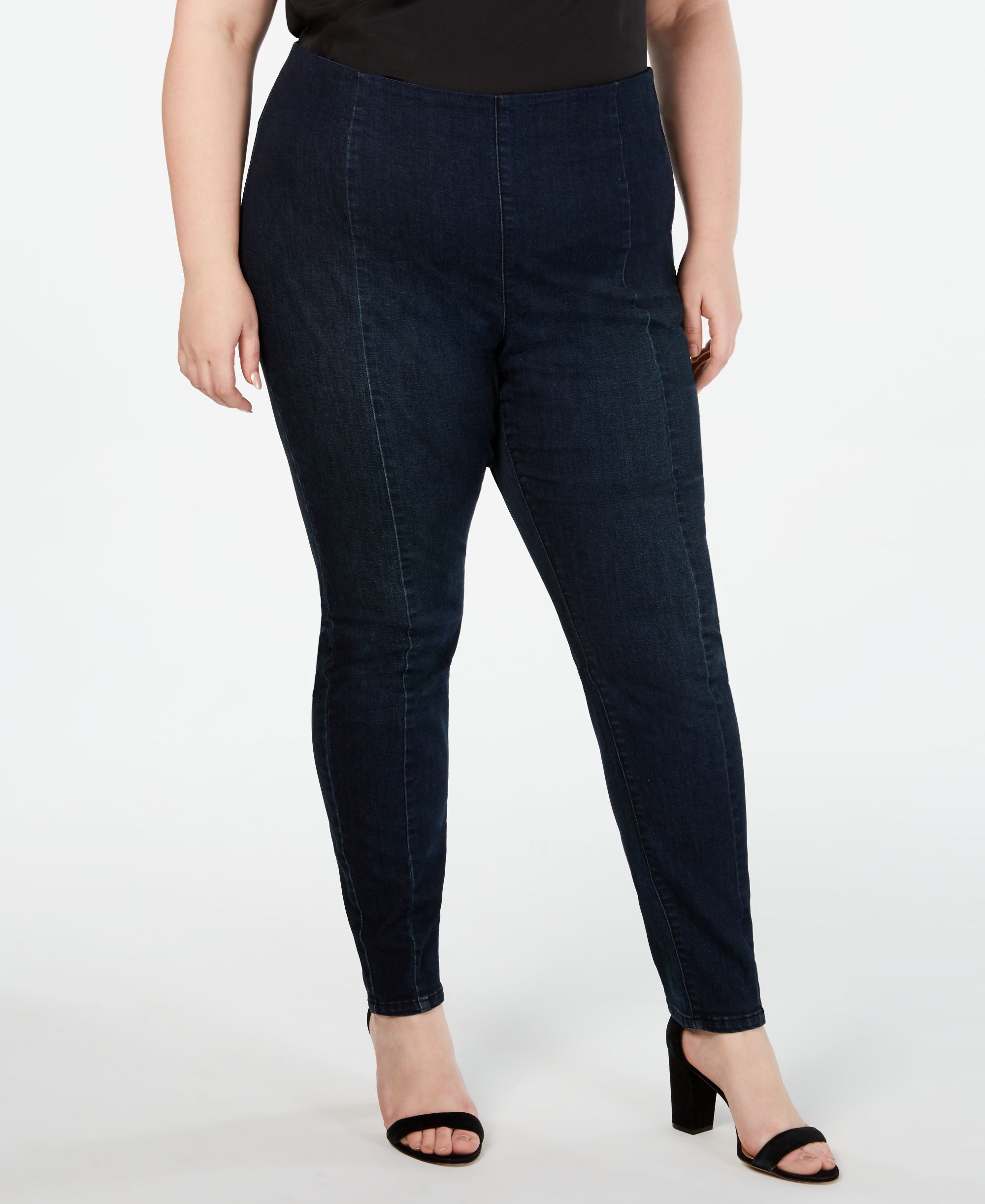 I.N.C. Plus Size Seamed Jeggings