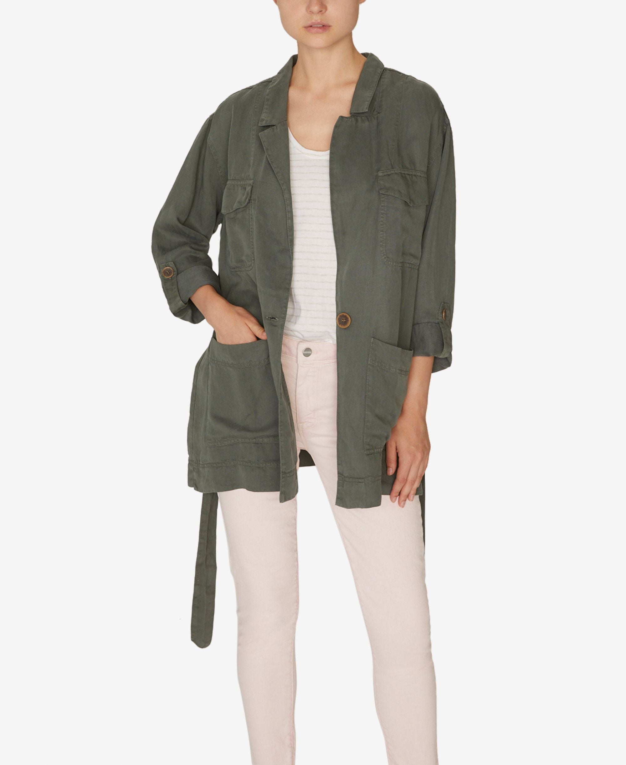 Sanctuary Safe Travels Belted Surplus Jacket