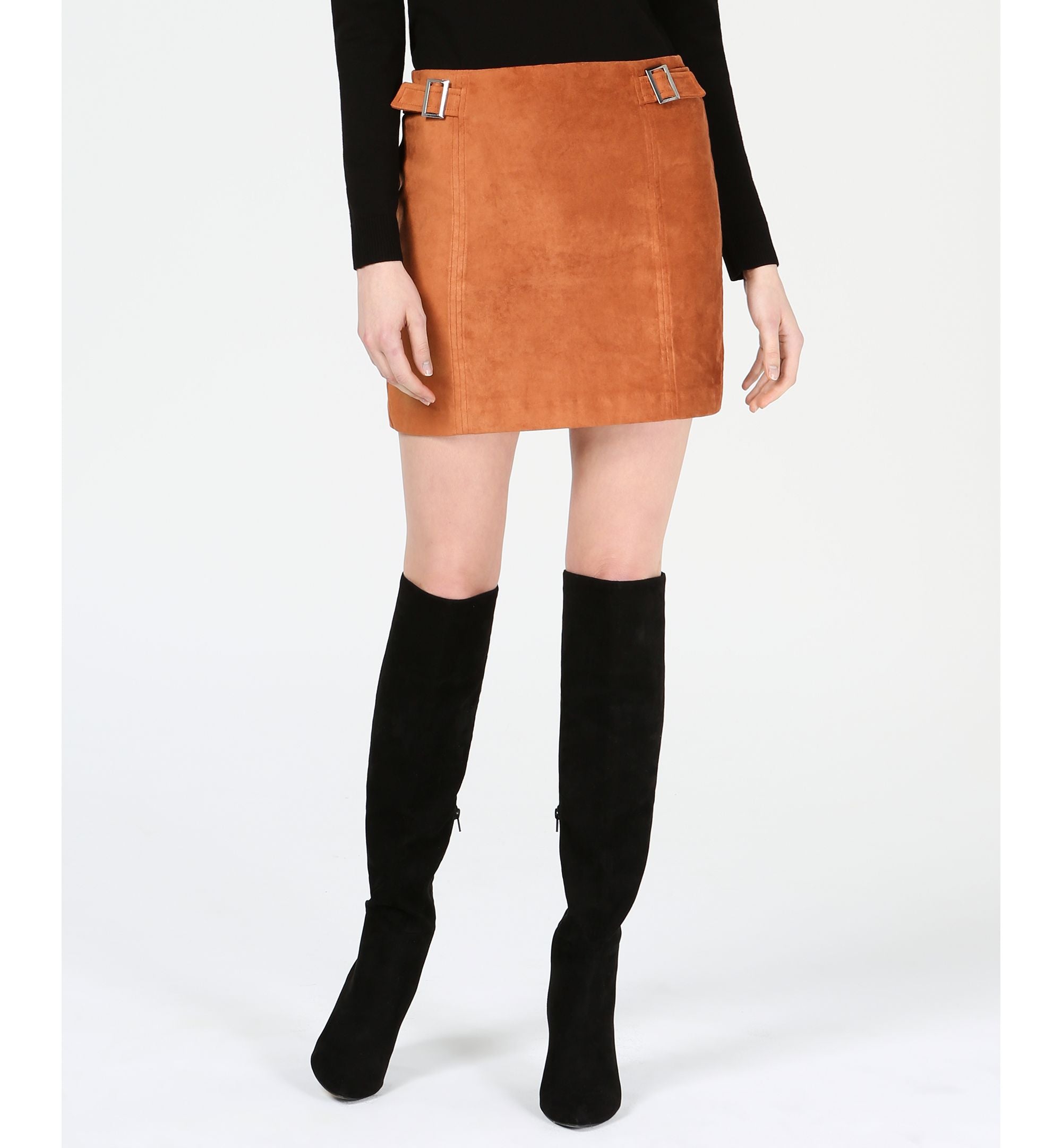 Bar III Faux Suede Mini Skirt
