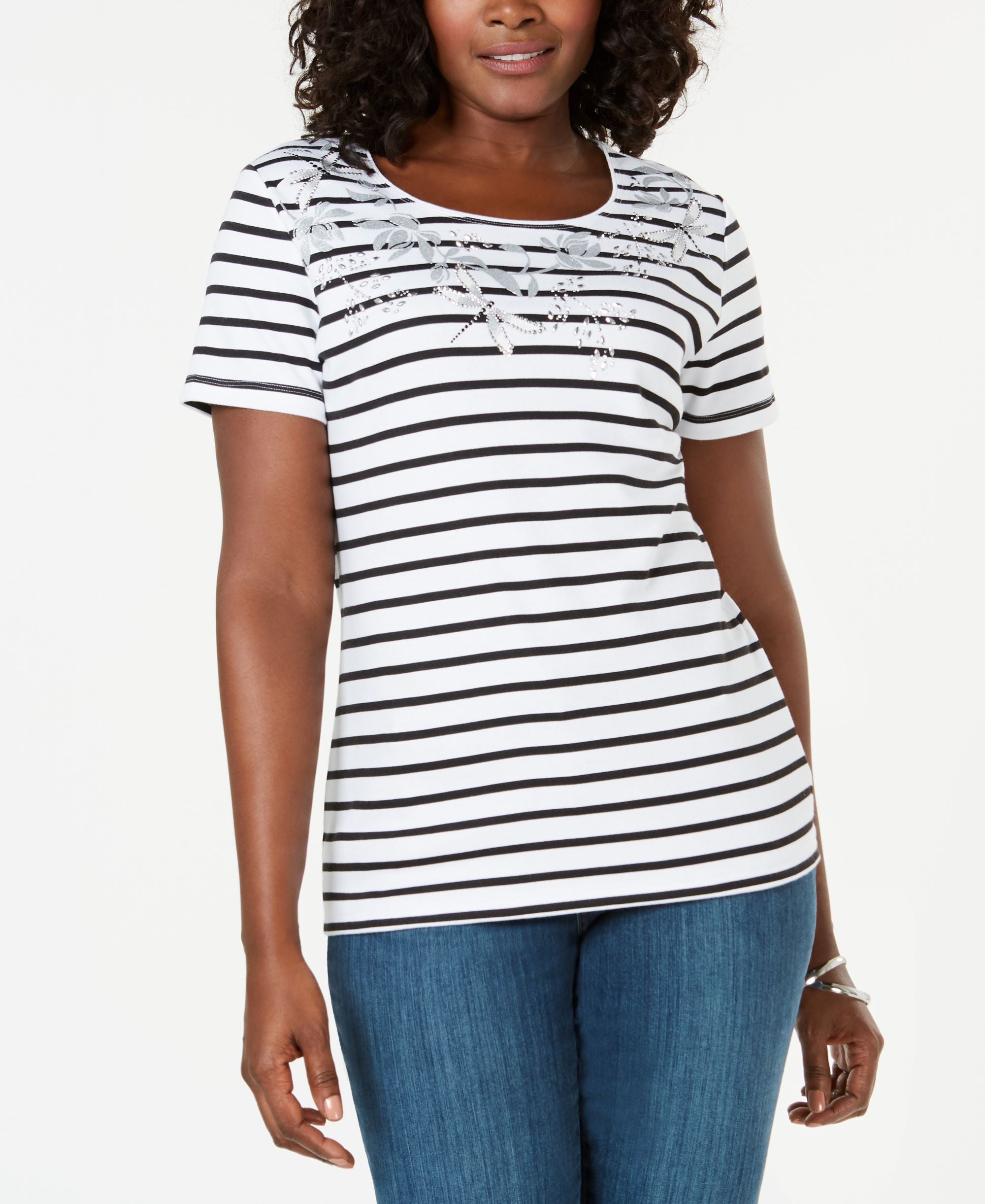 Petite Striped Dragonfly T-Shirt