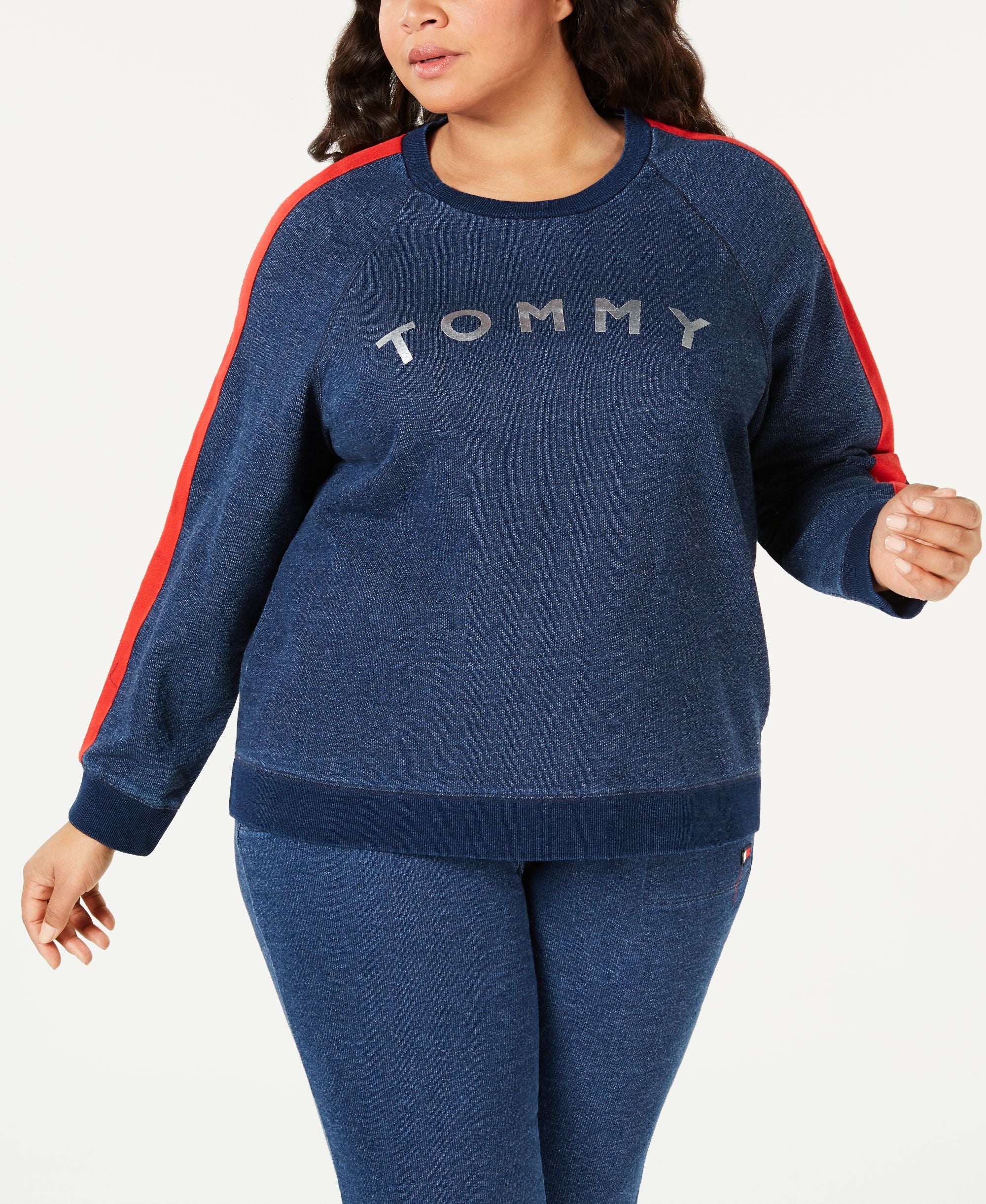 Tommy Hilfiger Sport Plus Size Cotton Logo Sweatshirt