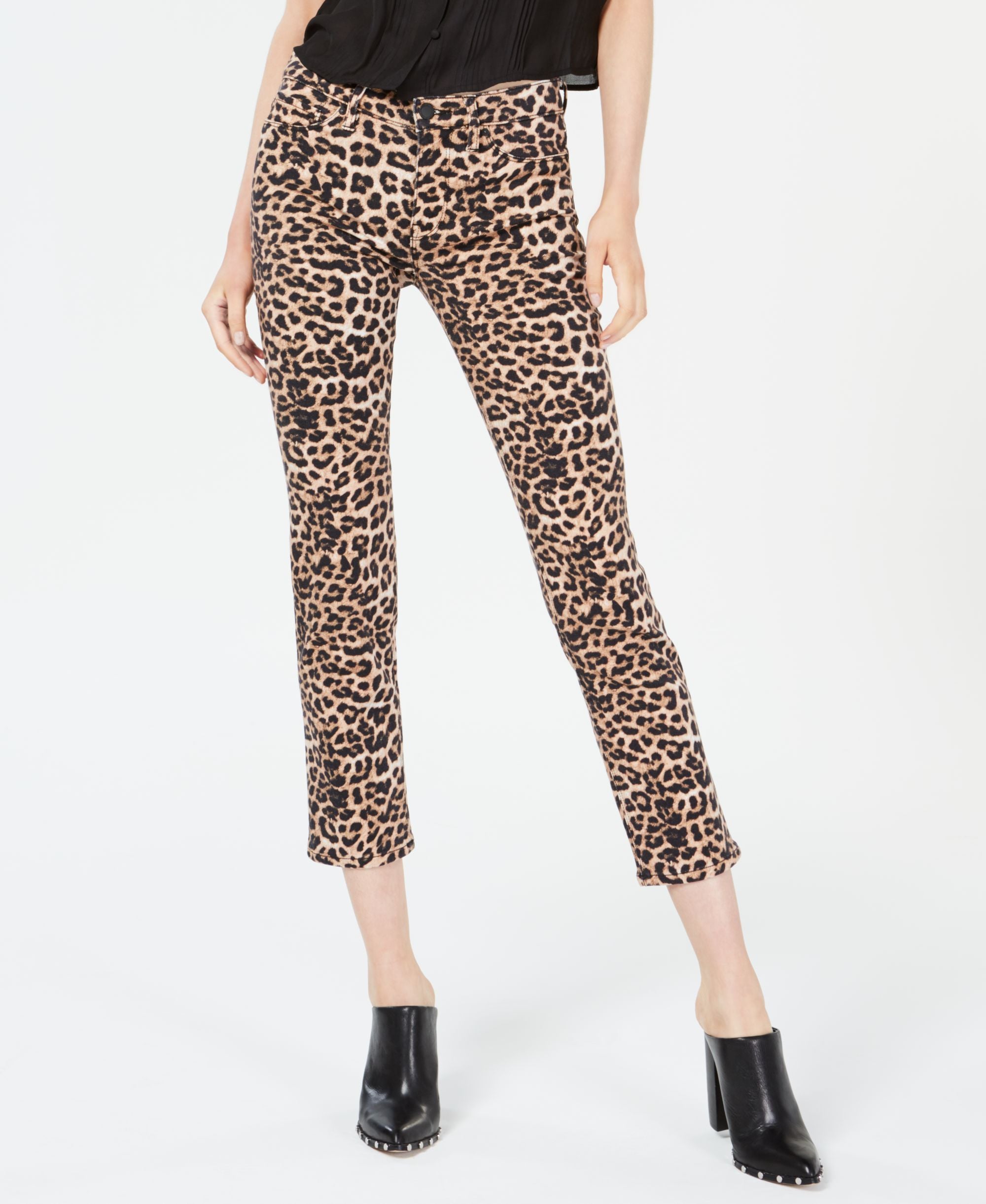 Hudson Jeans Nico Animal Print Ankle Skinny Jeans