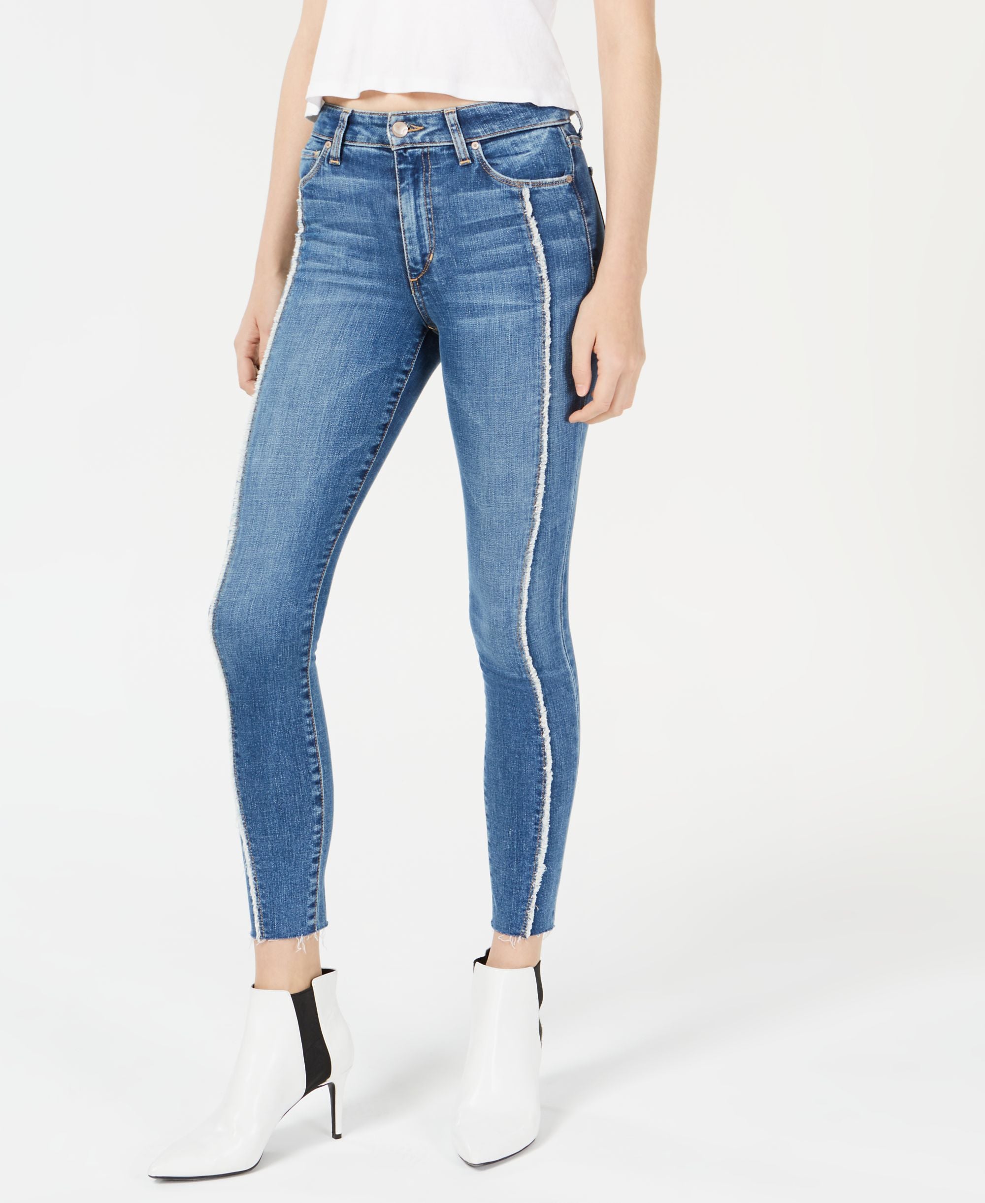 Joe's The Icon Frayed Ankle Skinny Jeans