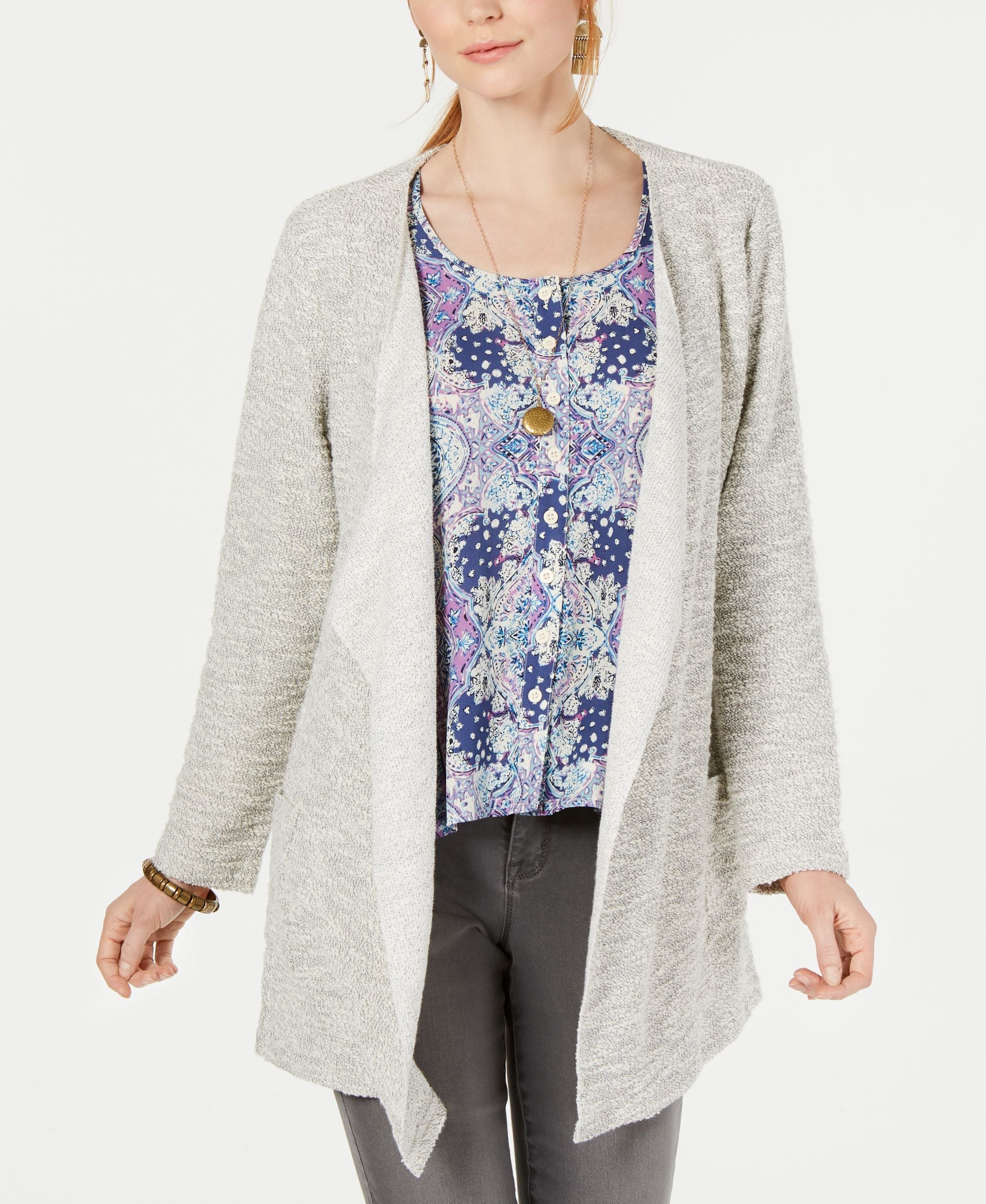 Style & Co Drape Front Cardigan