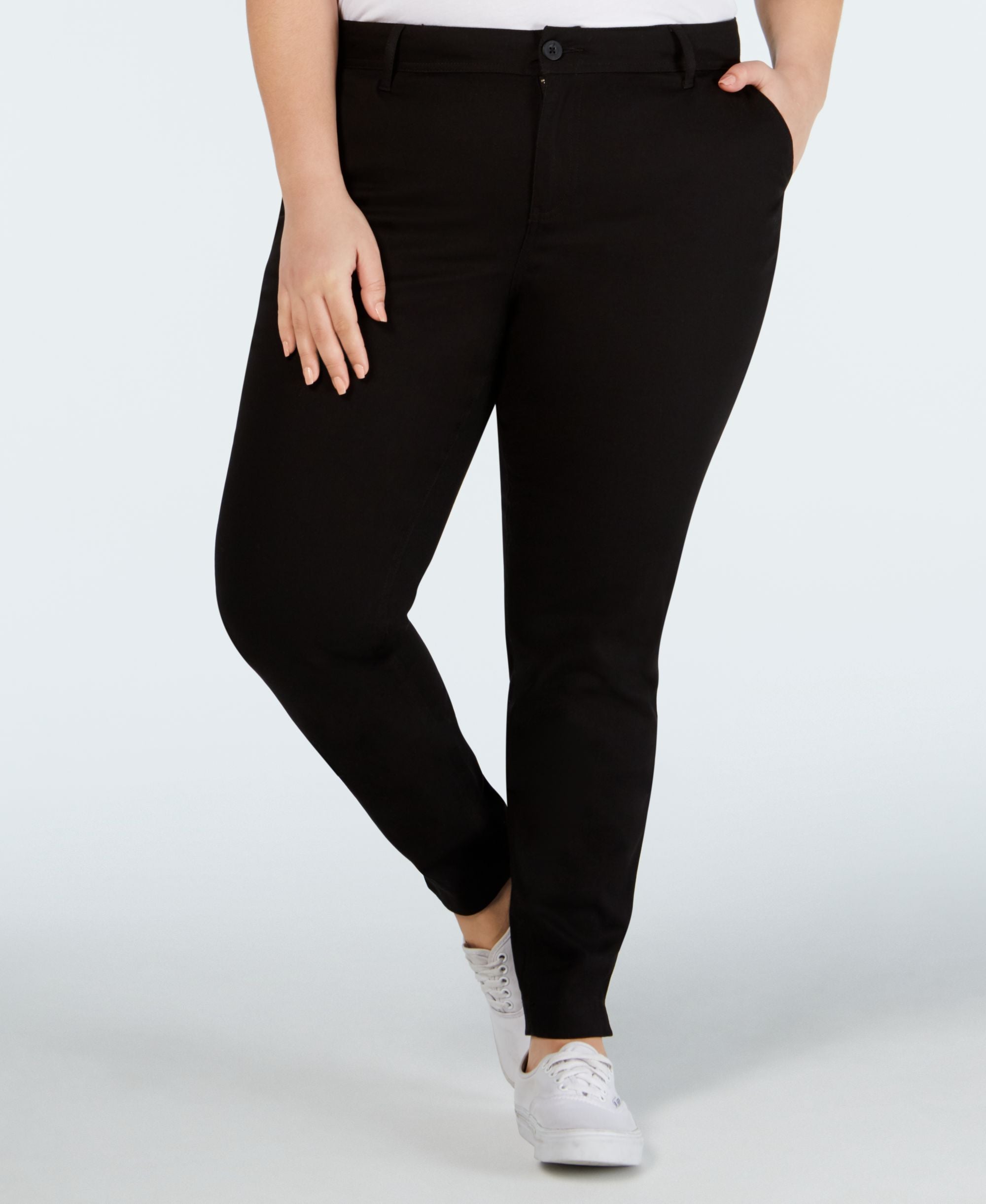 Dickies Trendy Plus Size Skinny Ankle Pants