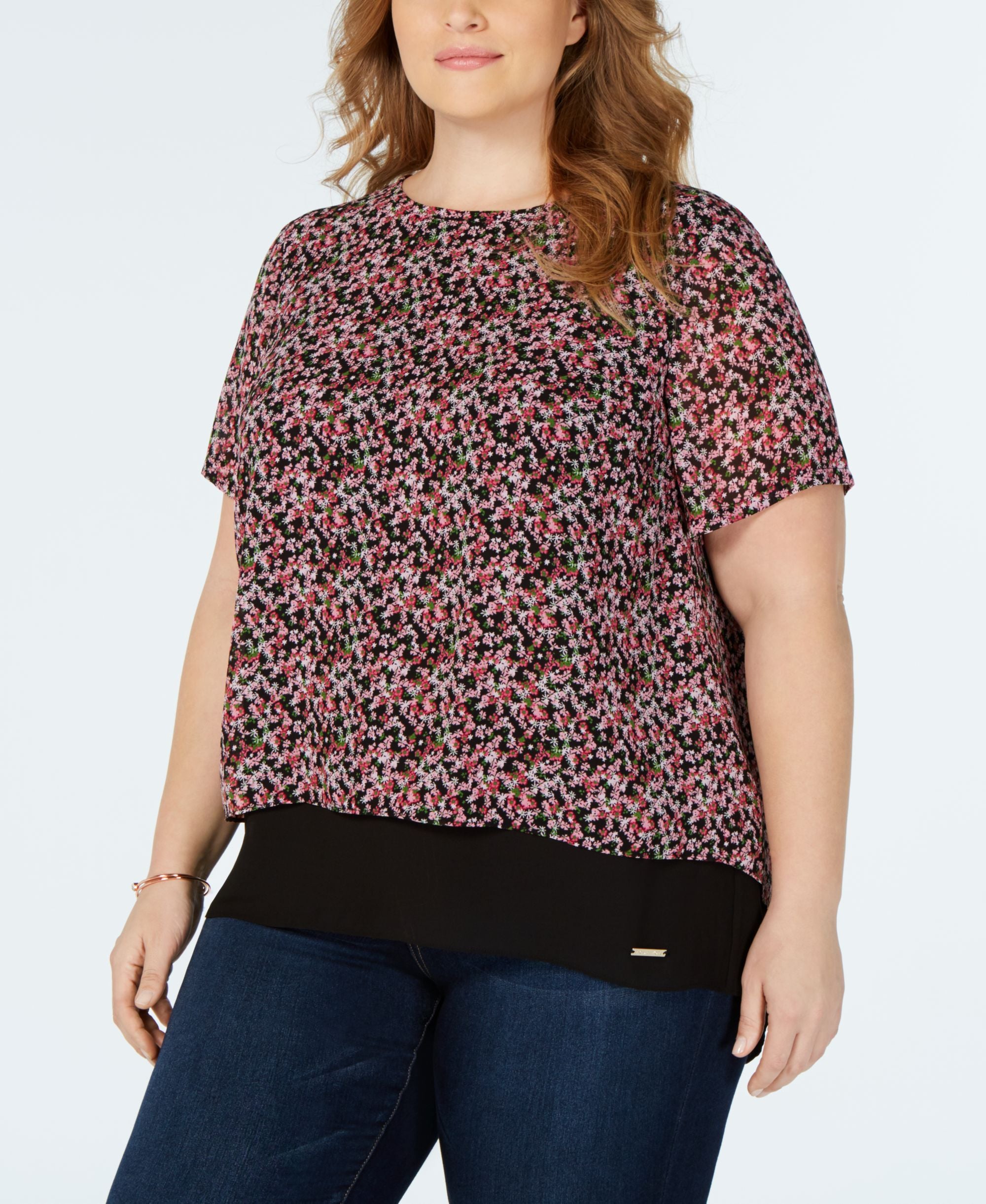 Michael Michael Kors Plus Size Split Back Top