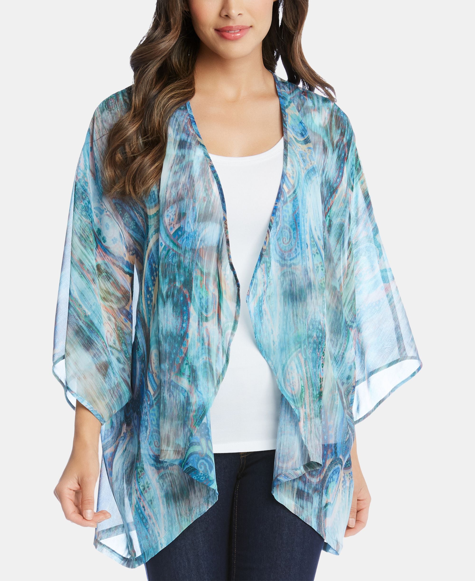 Printed Kimono Jacket