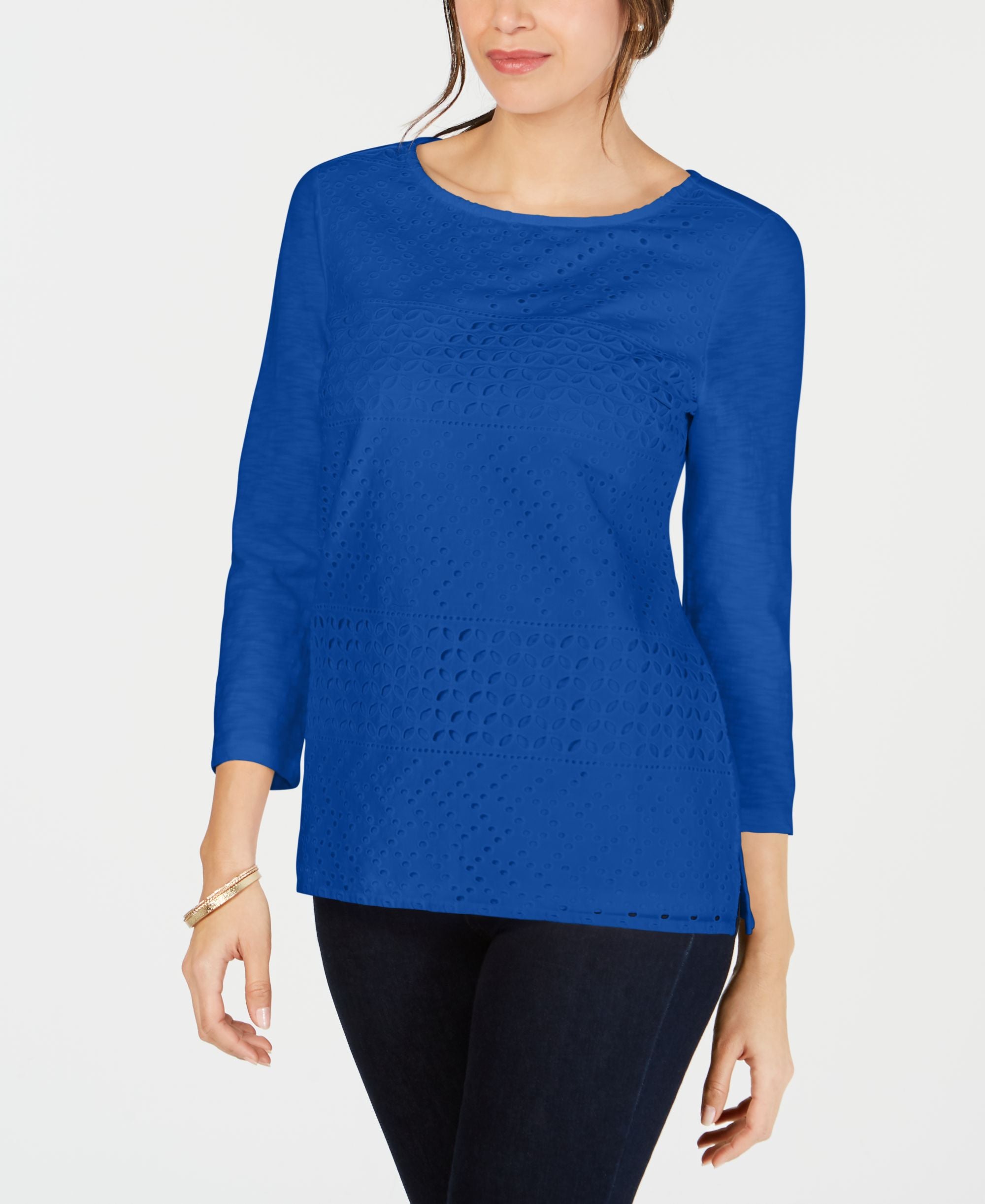 Cotton Eyelet Lace Top