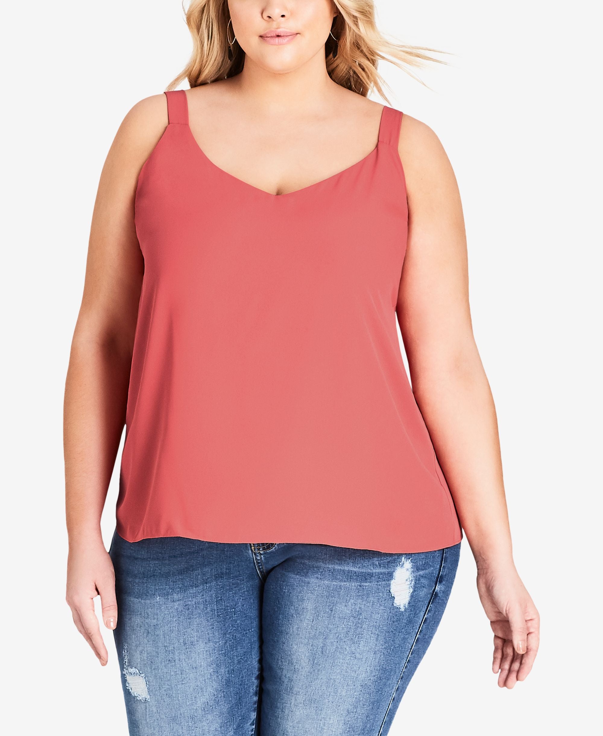 City Chic Trendy Plus Size Simple Life Camisole