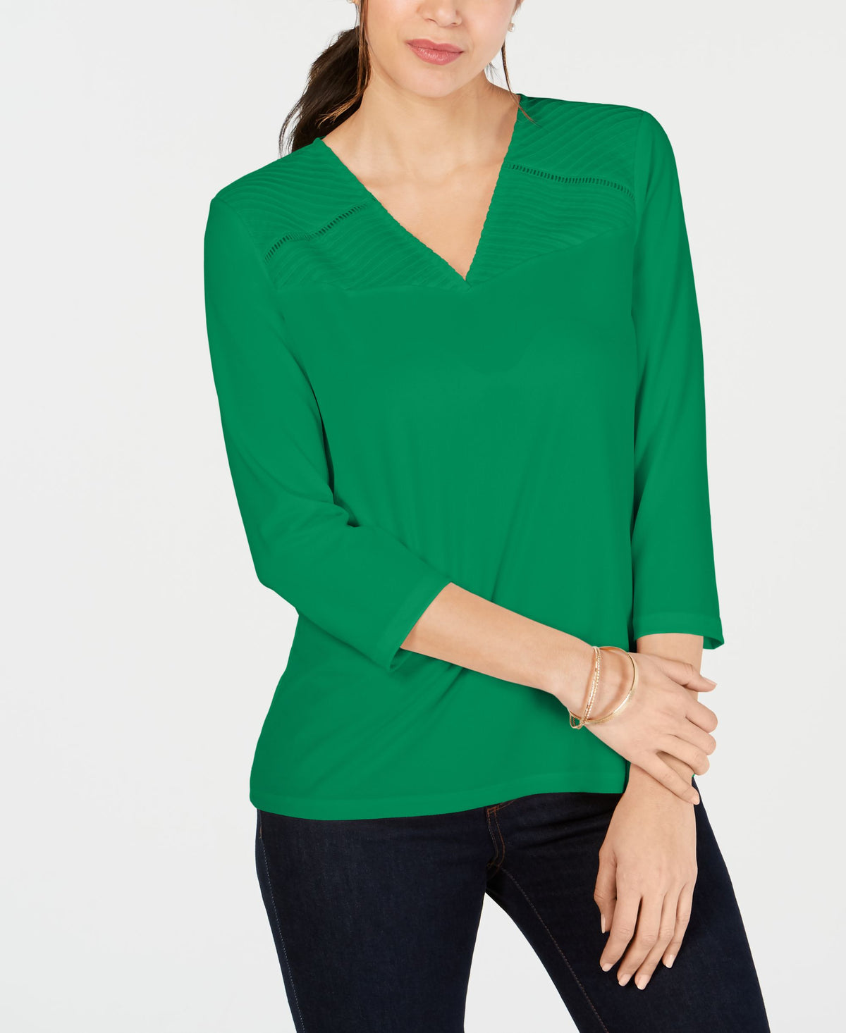 Pintucked Top