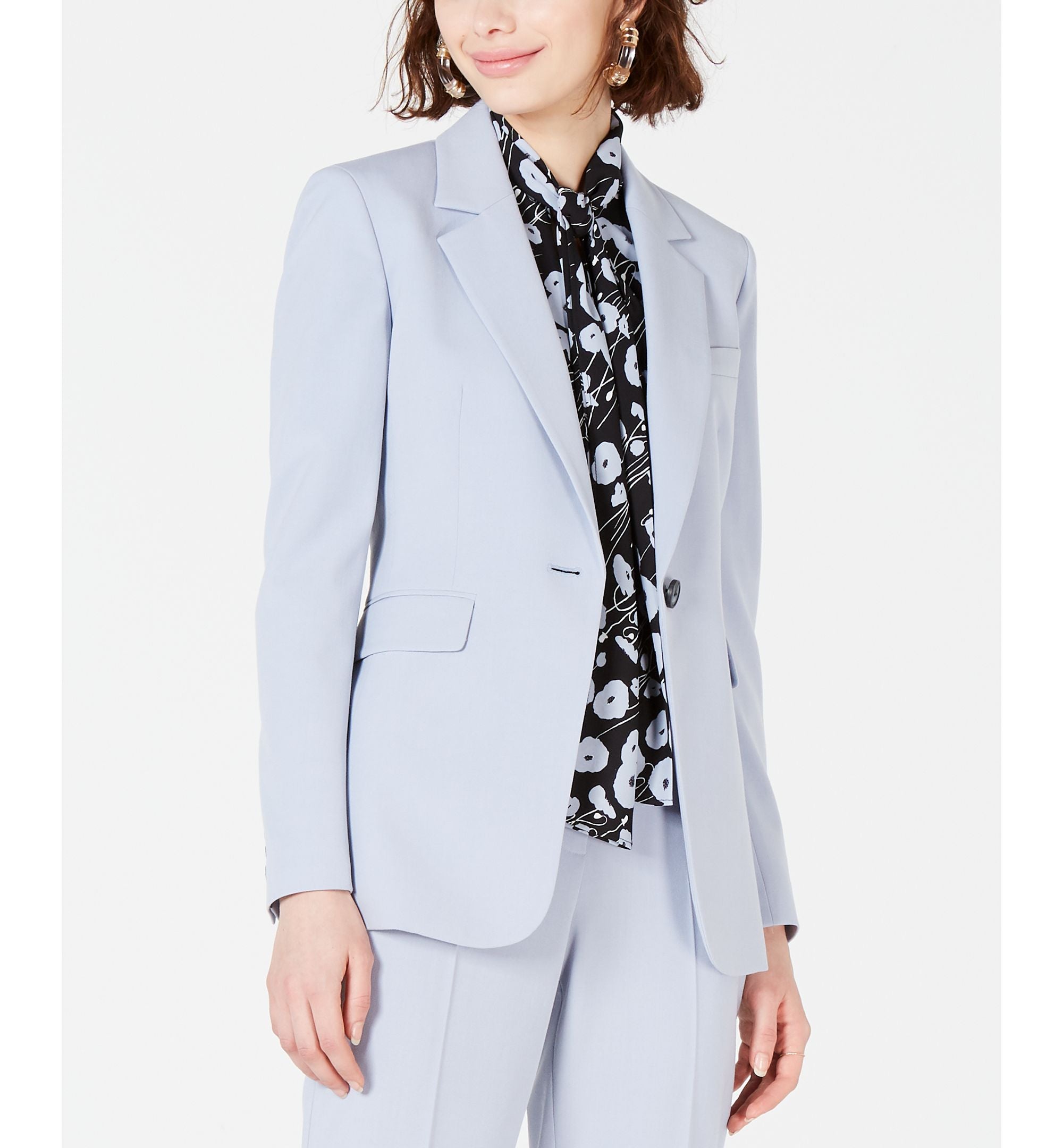 Bar III One Button Blazer
