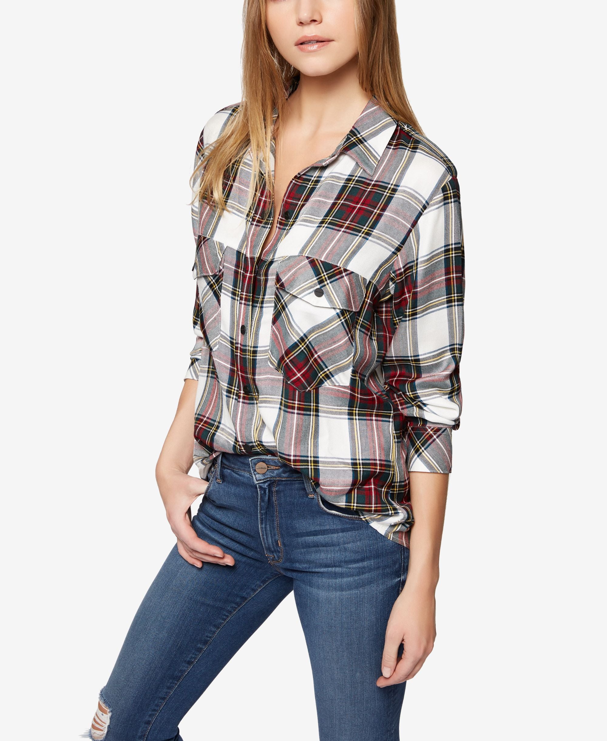 Sanctuary Boyfriend Plaid Shirt