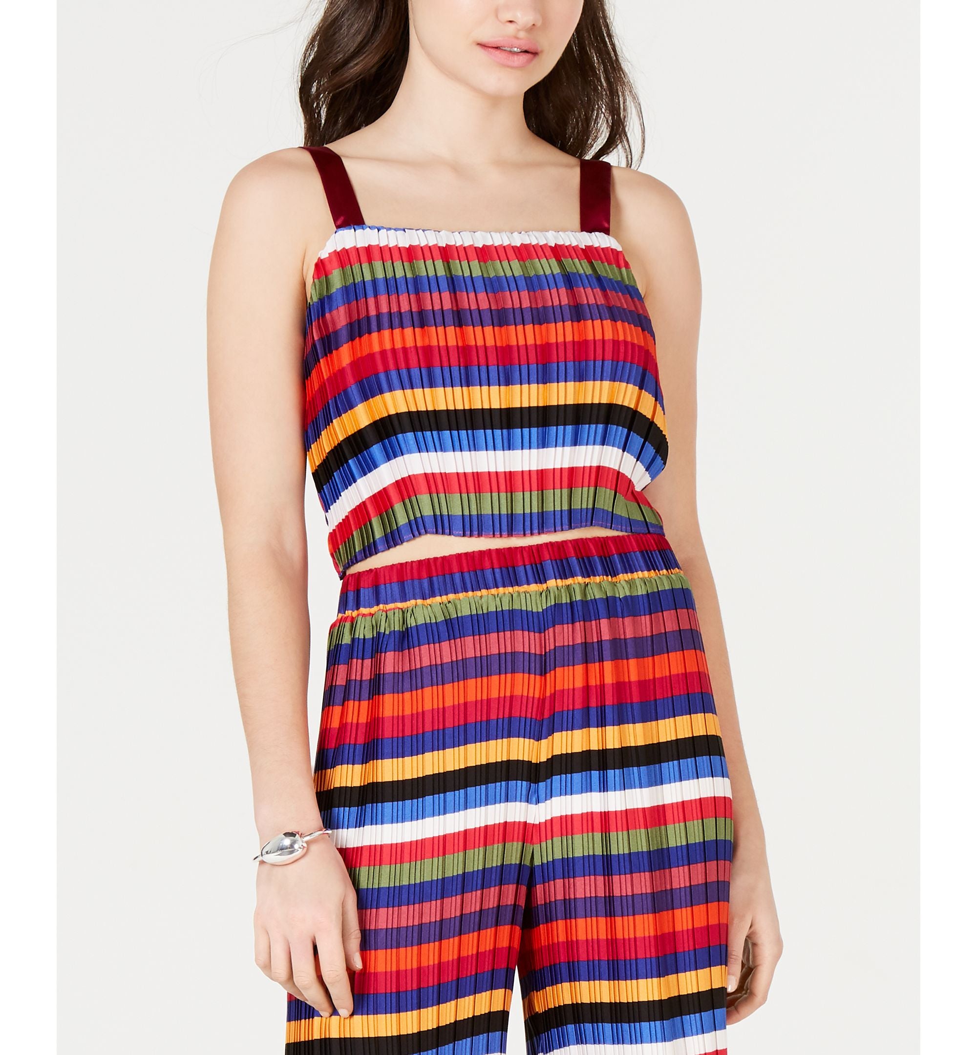 Lucy Paris Aurora Rainbow Crop Top