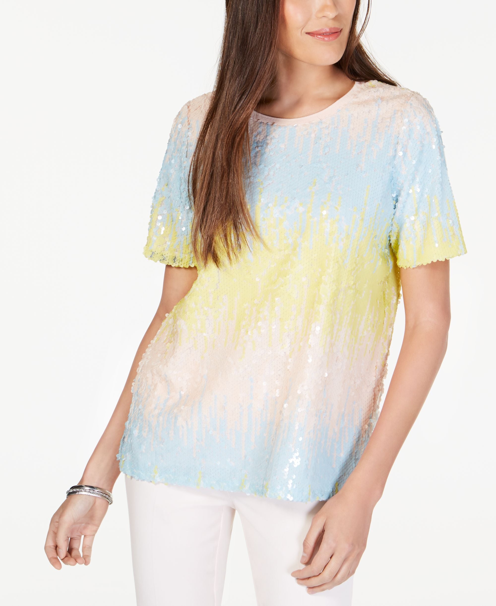 Alfani Ombre Sequinned Top