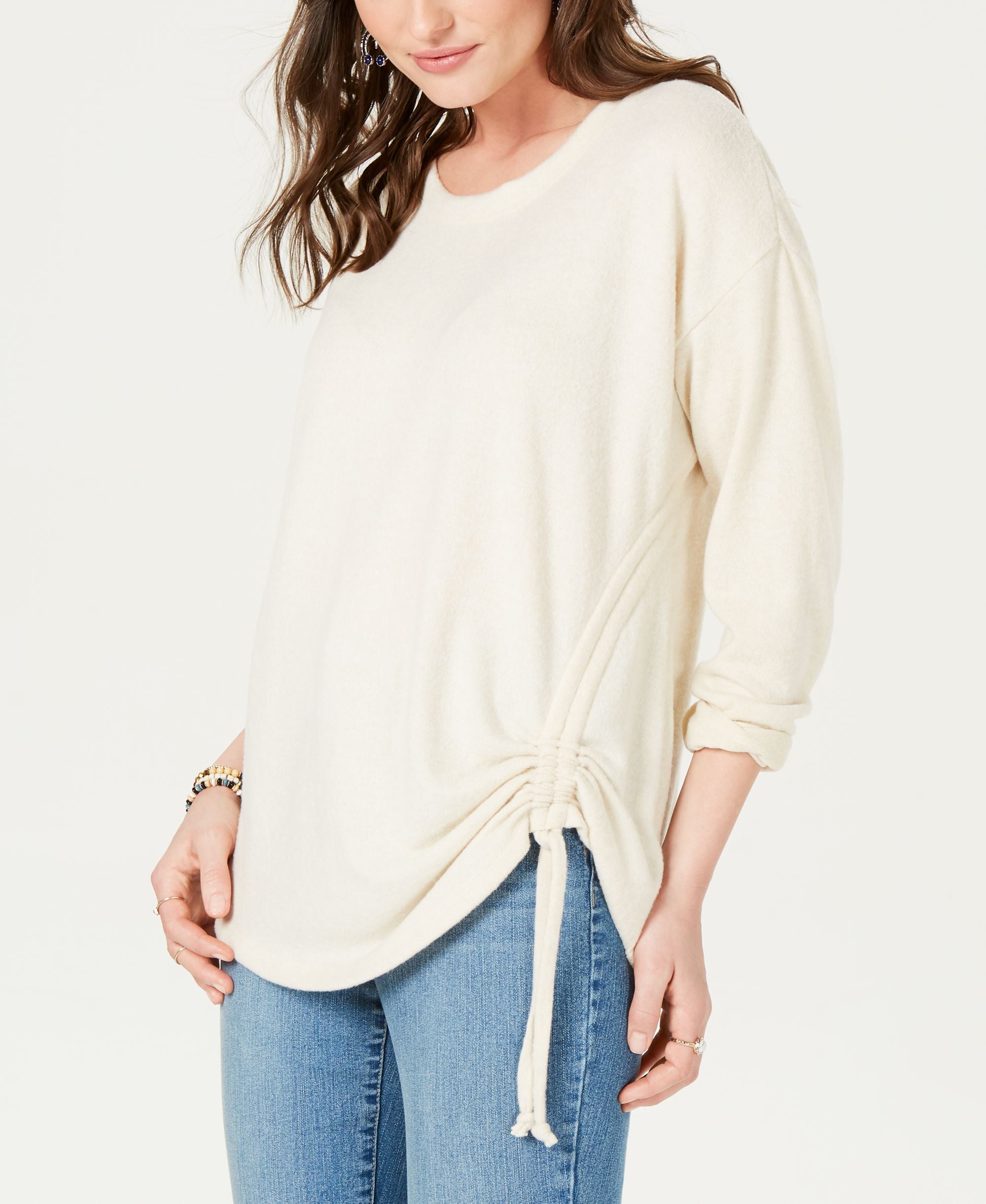 Ruched-Tie Top