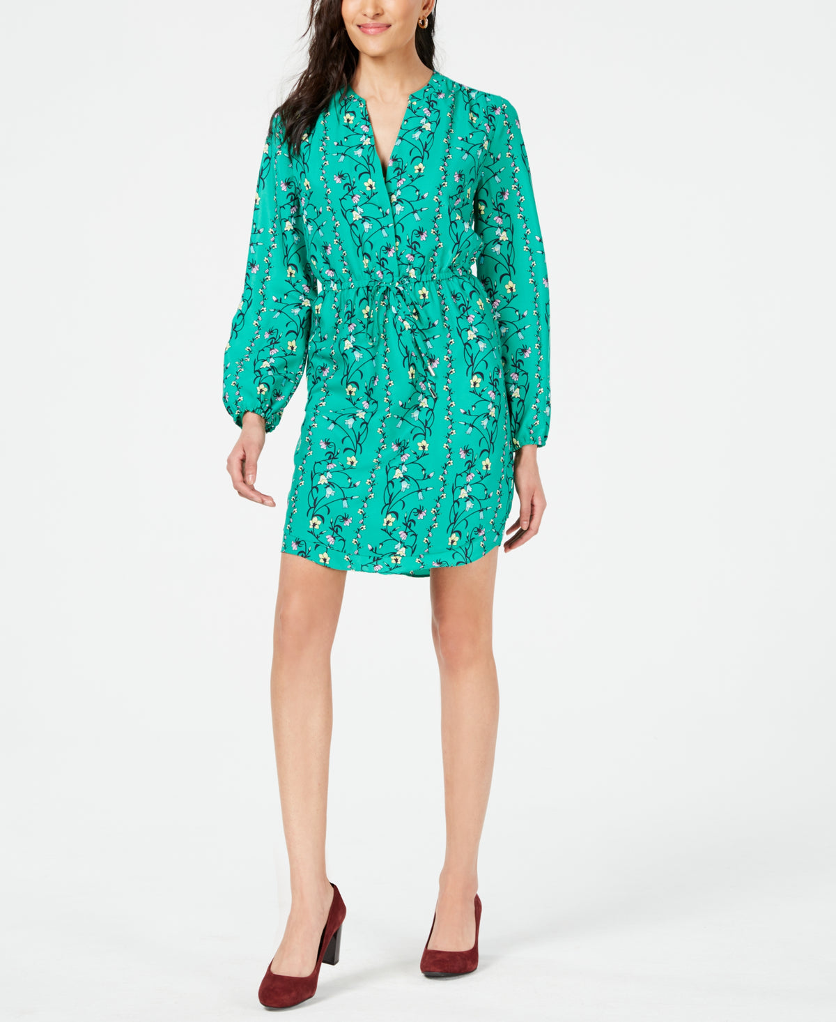 Floral-Print Fit & Flare Dress
