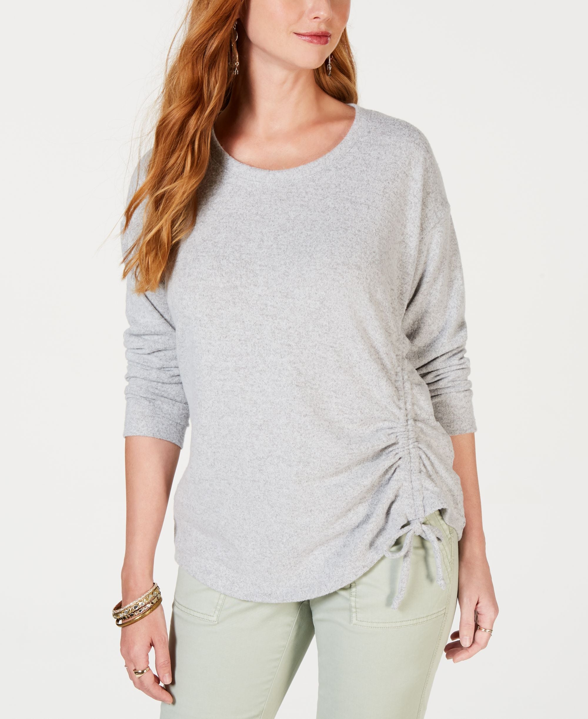 Ruched-Tie Top