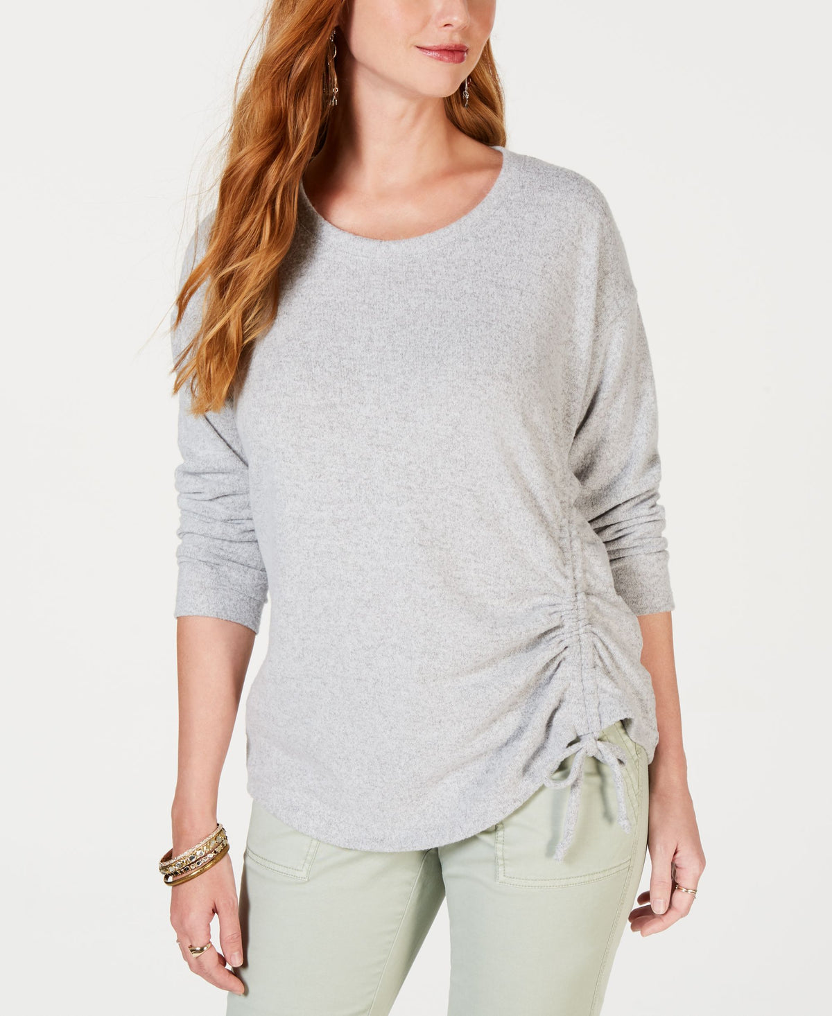 Ruched-Tie Top