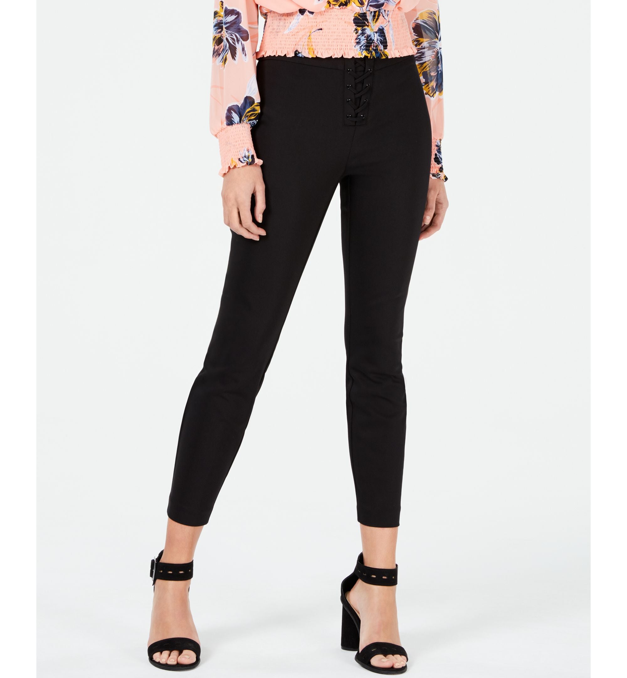 Bar III Lace Up Skinny Pants