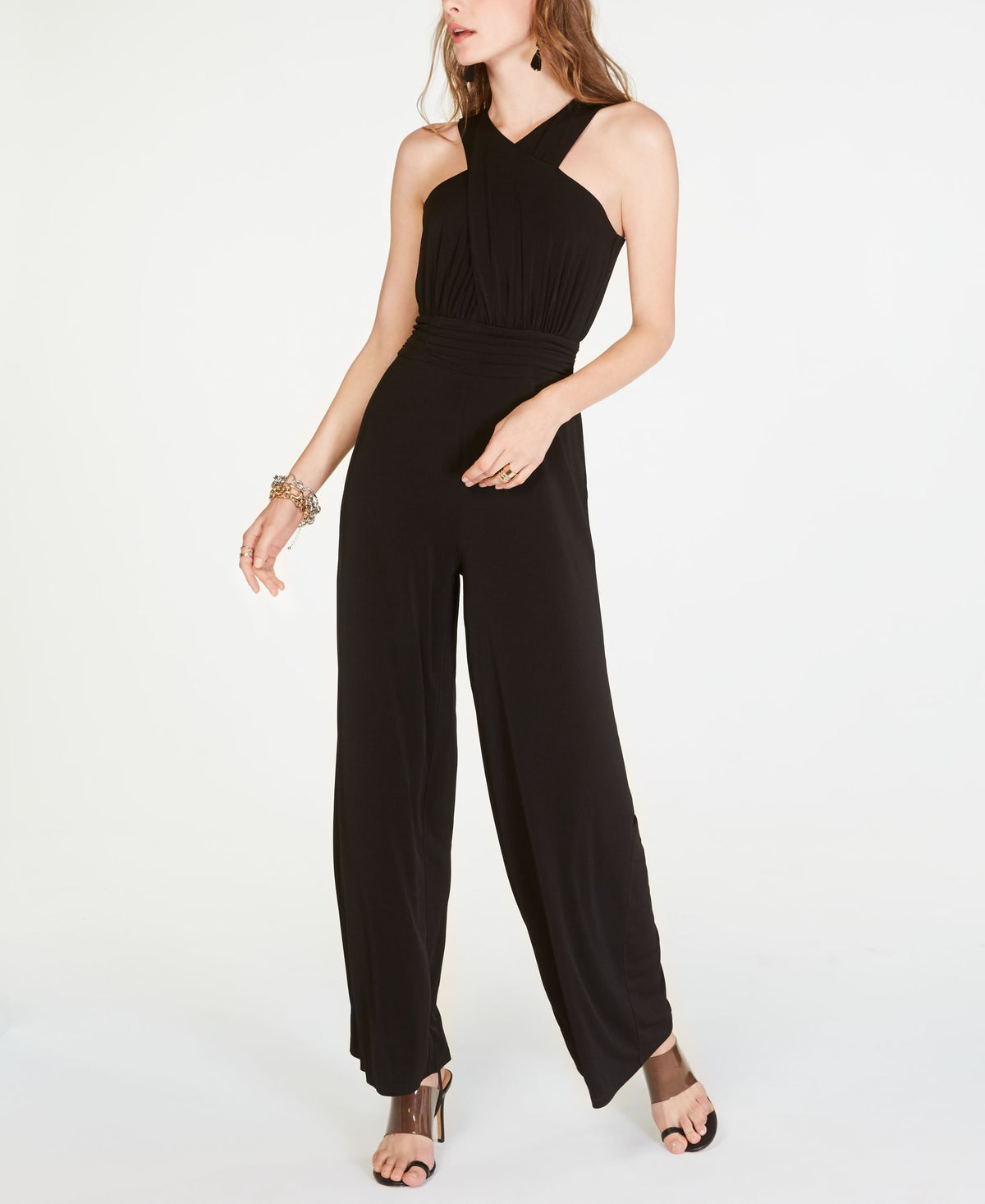 Halter Neck Wide Leg Jumpsuit