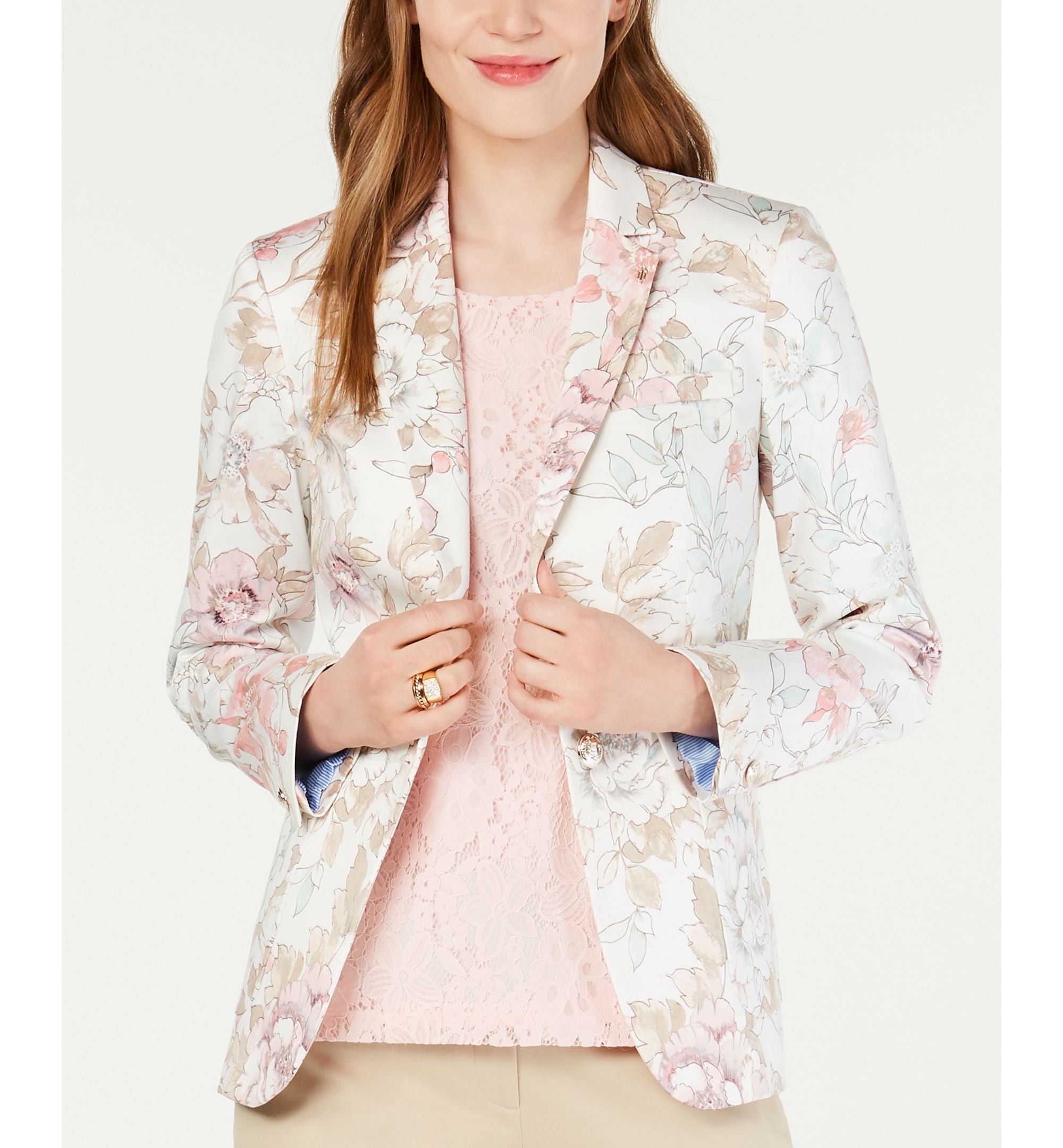 Tommy Hilfiger Floral Print Blazer