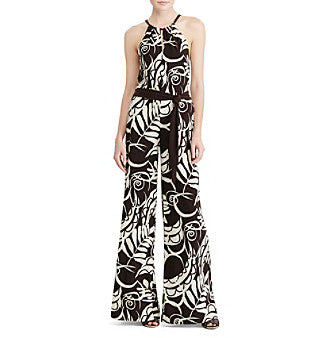 Botanical Graphic Print Jumpsuit
