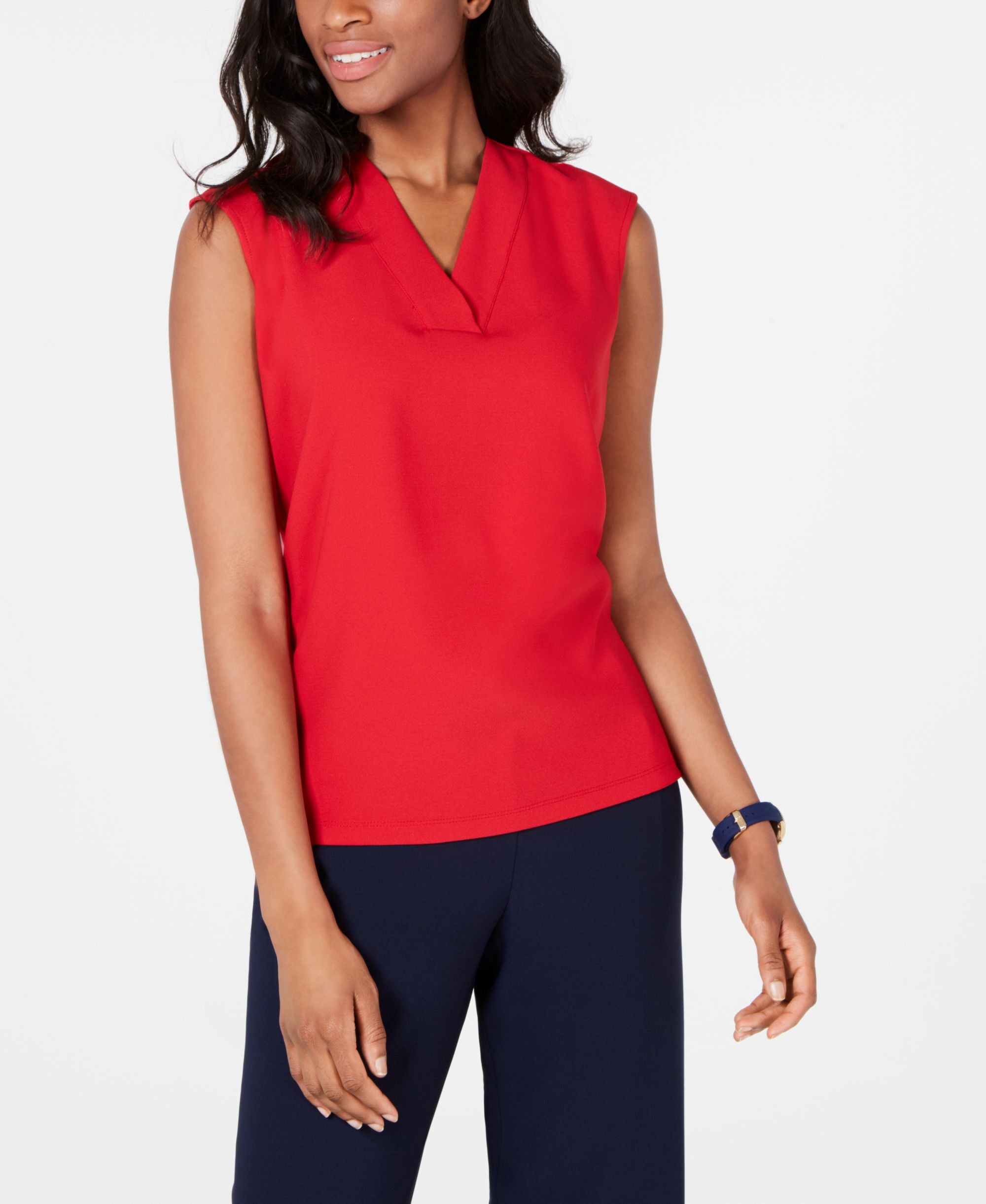 Tommy Hilfiger Sleeveless V Neck Top