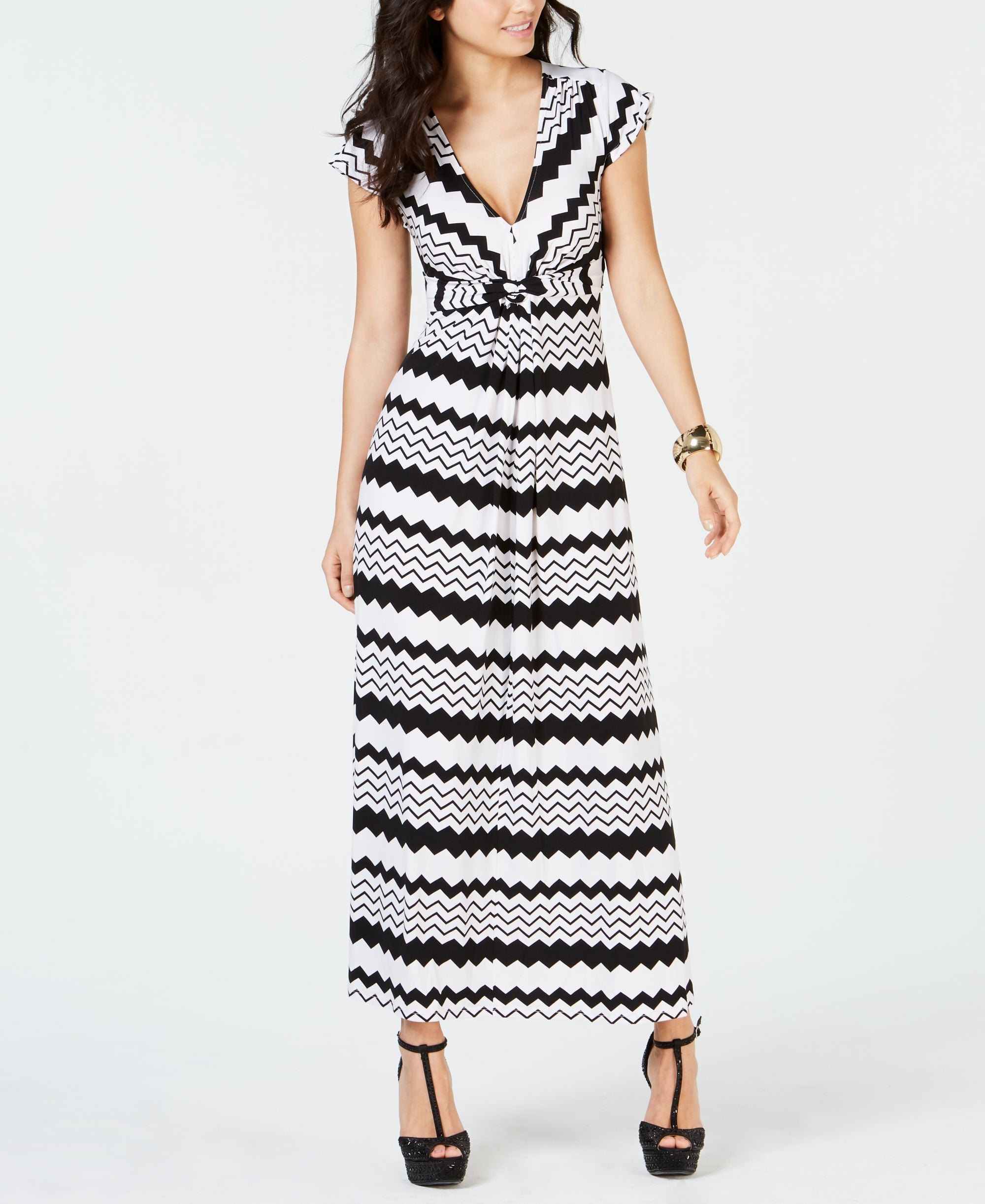 Thalia Sodi Printed Maxi Dress
