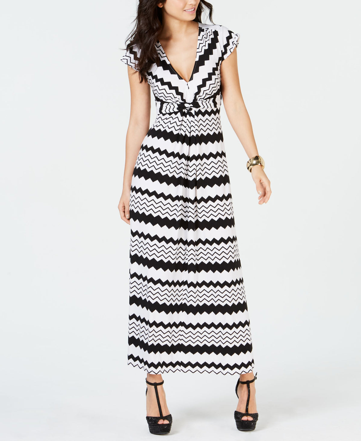Thalia Sodi Printed Maxi Dress