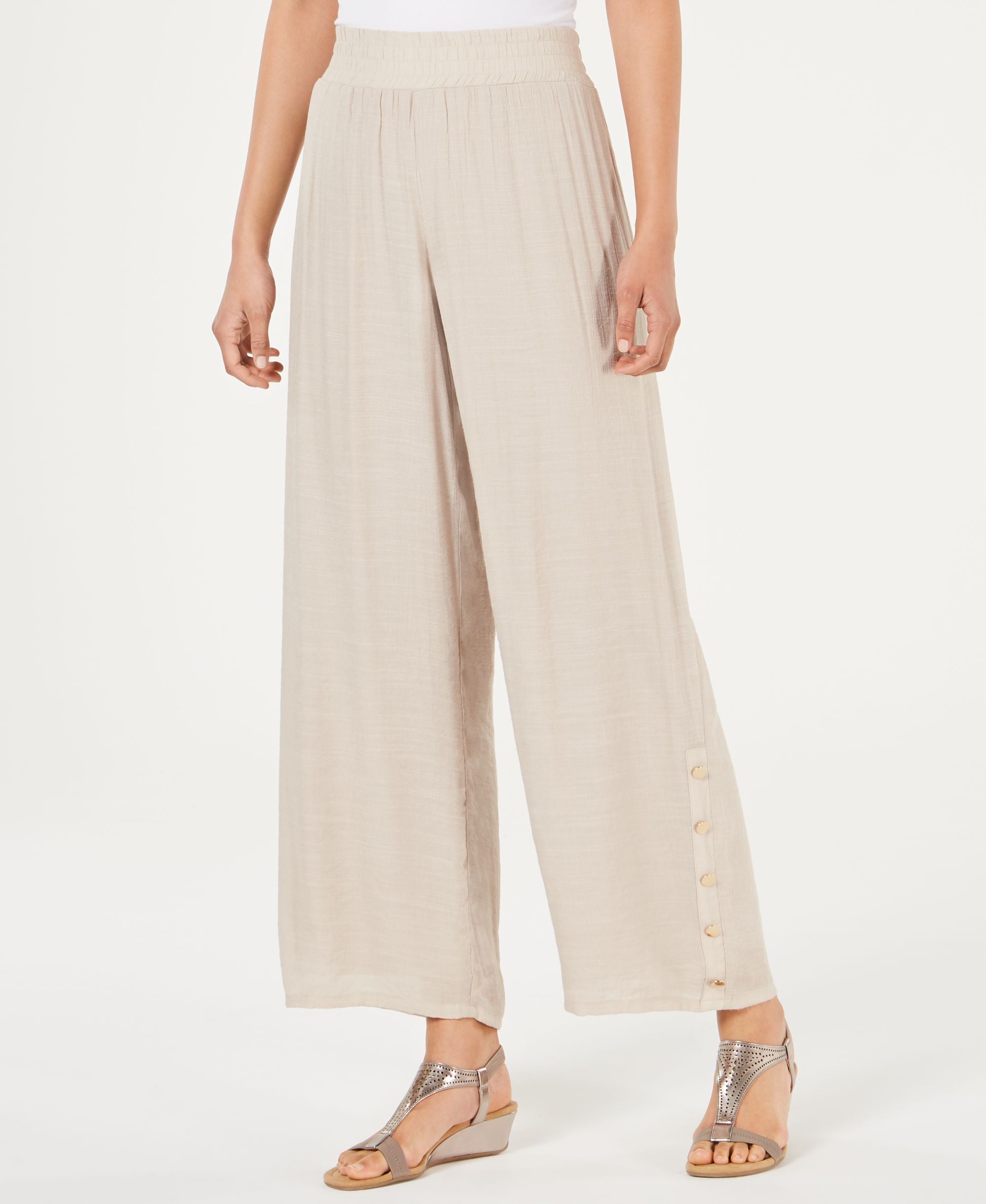 JM Collection Side Seam Button Pants