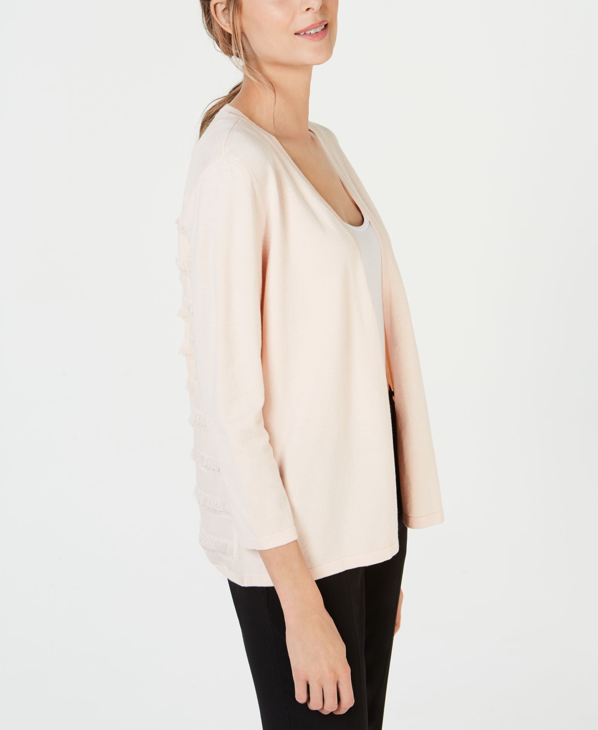 Alfani Fringe Back Cardigan