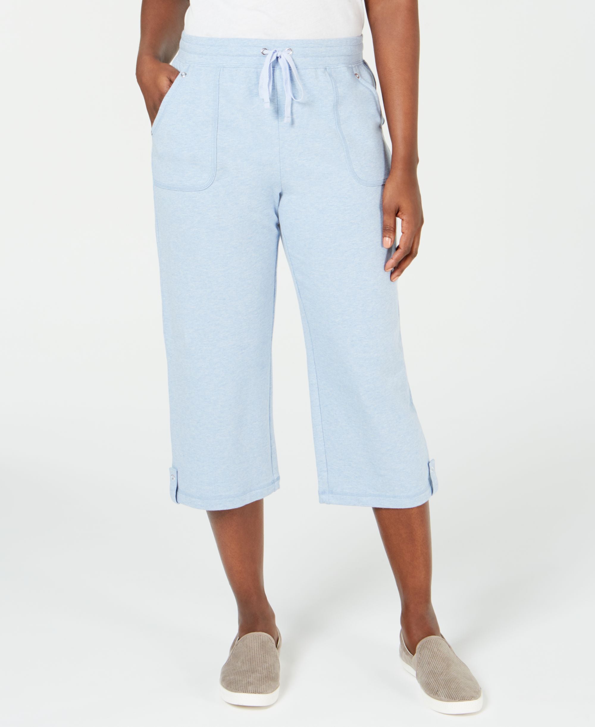 Karen Scott French Terry Capri Pants