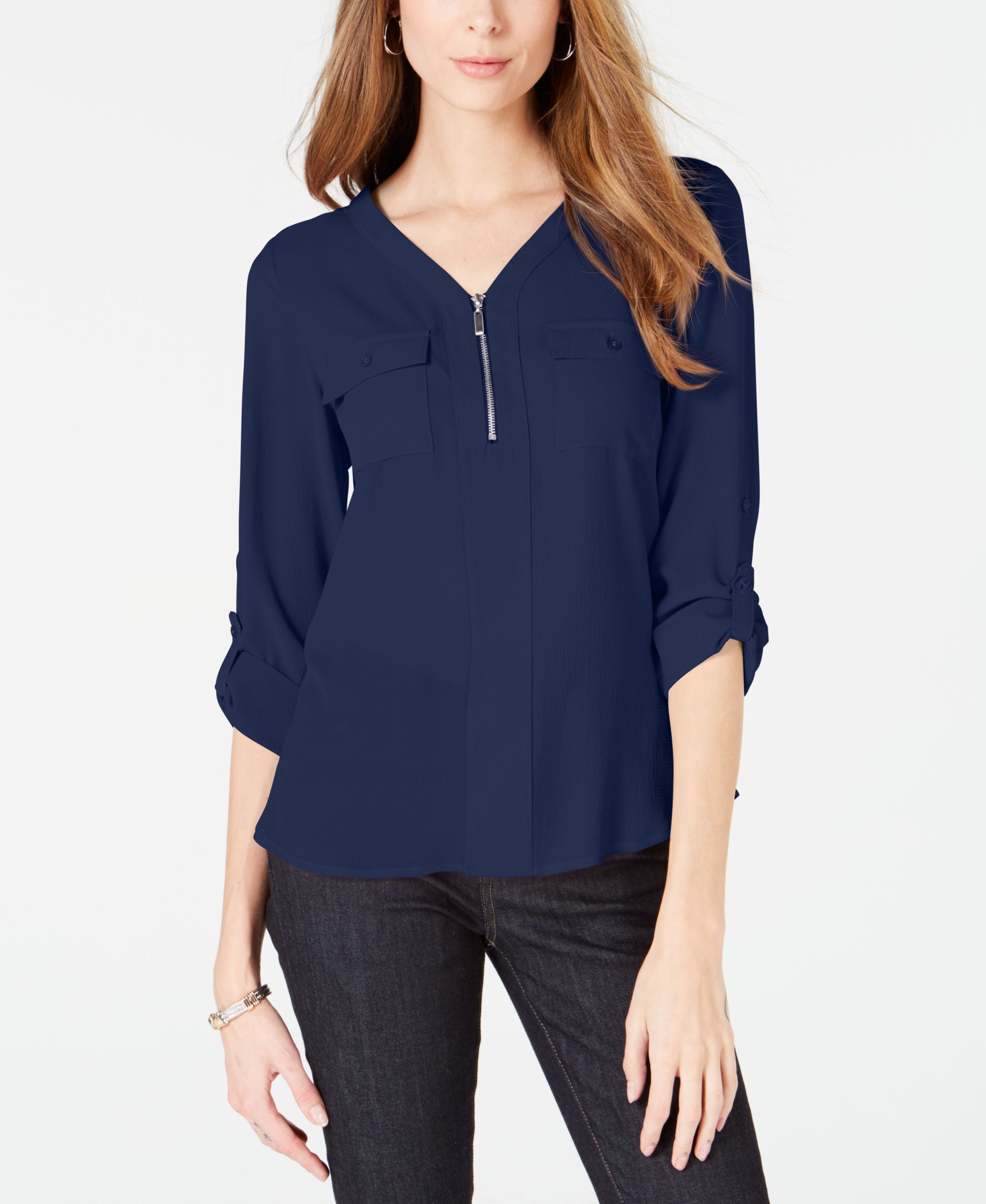 NY Collection Petite Utility Top