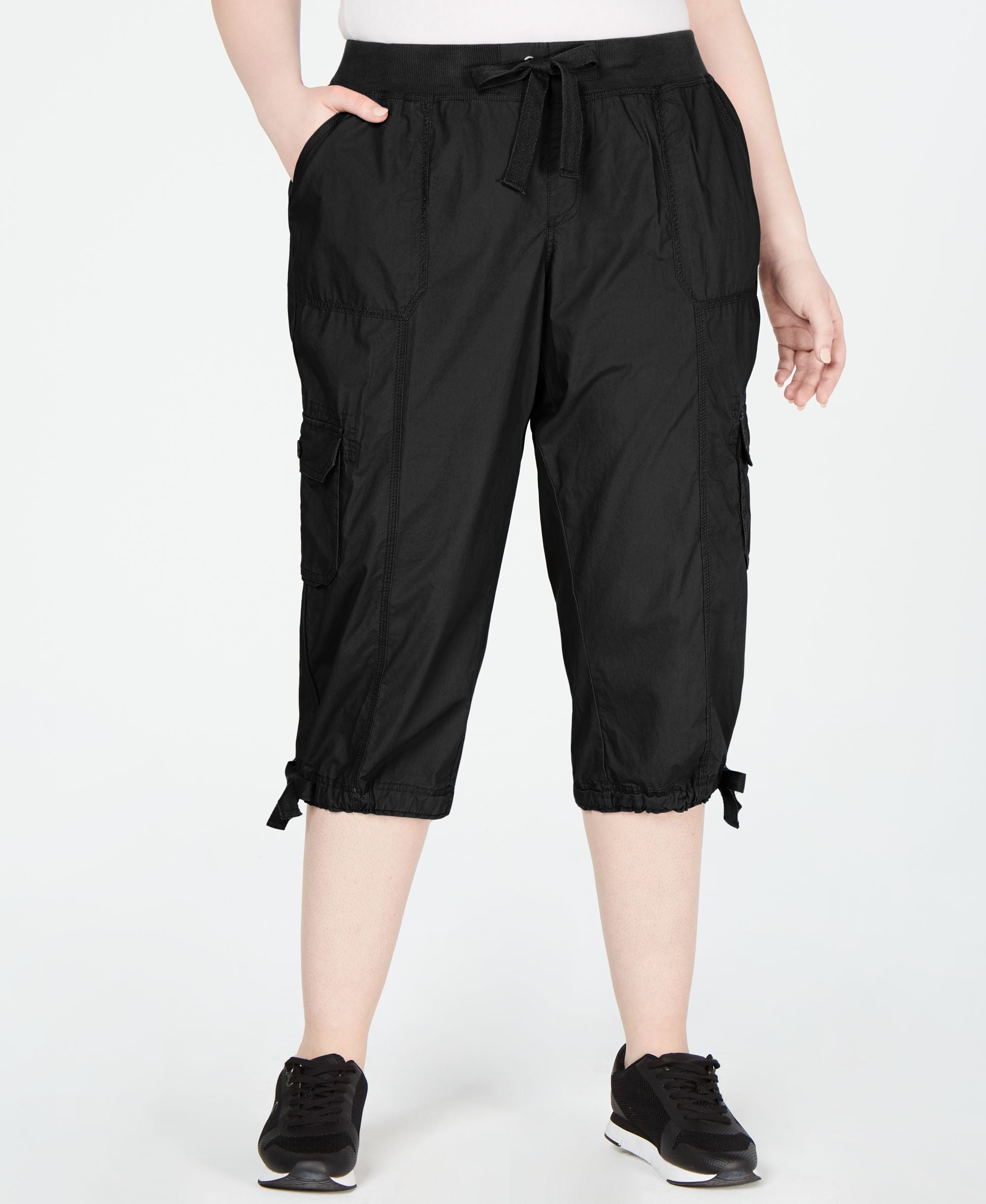 Calvin Klein Performance Plus Size Cropped Cargo Pants
