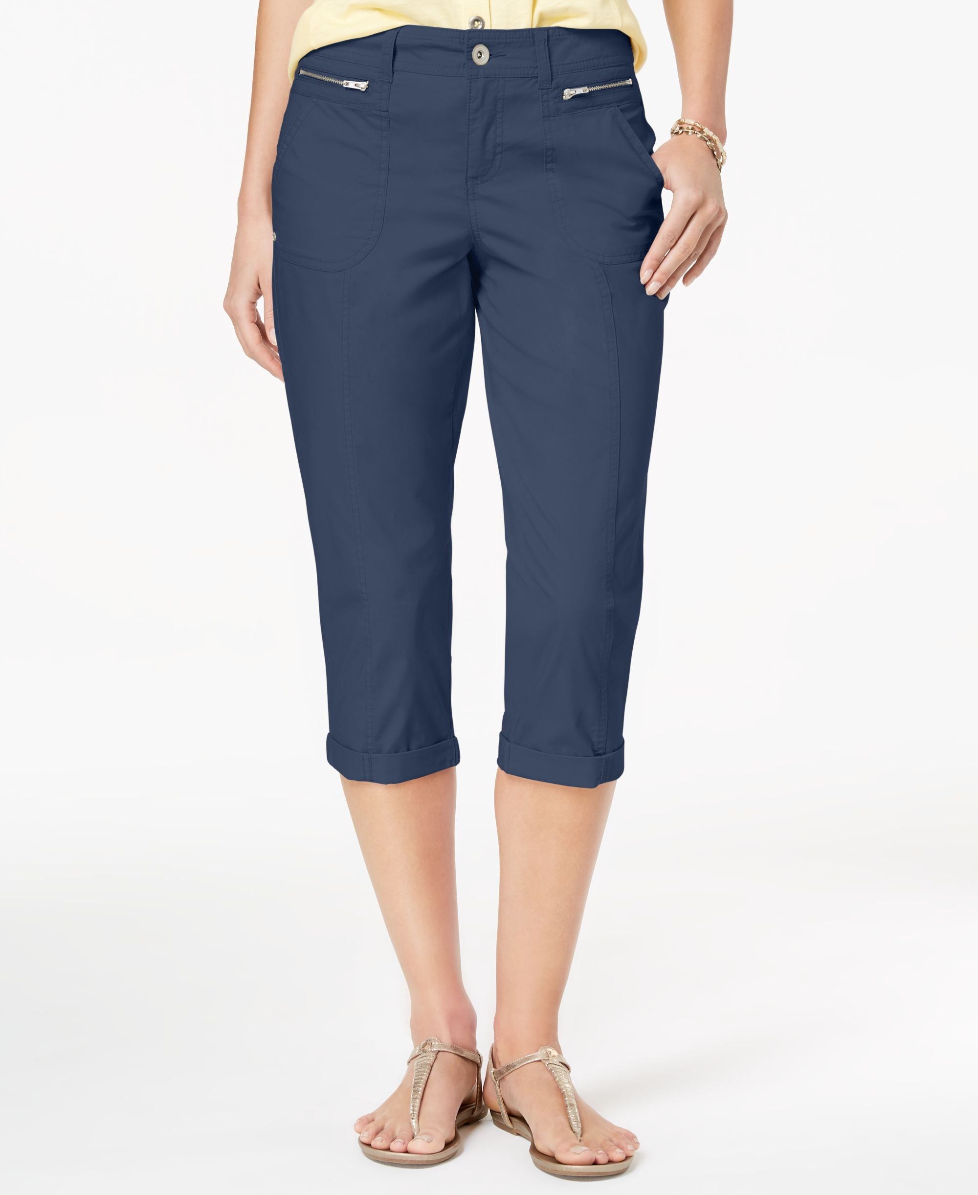 Style & Co Zipper Pocket Capri Pants