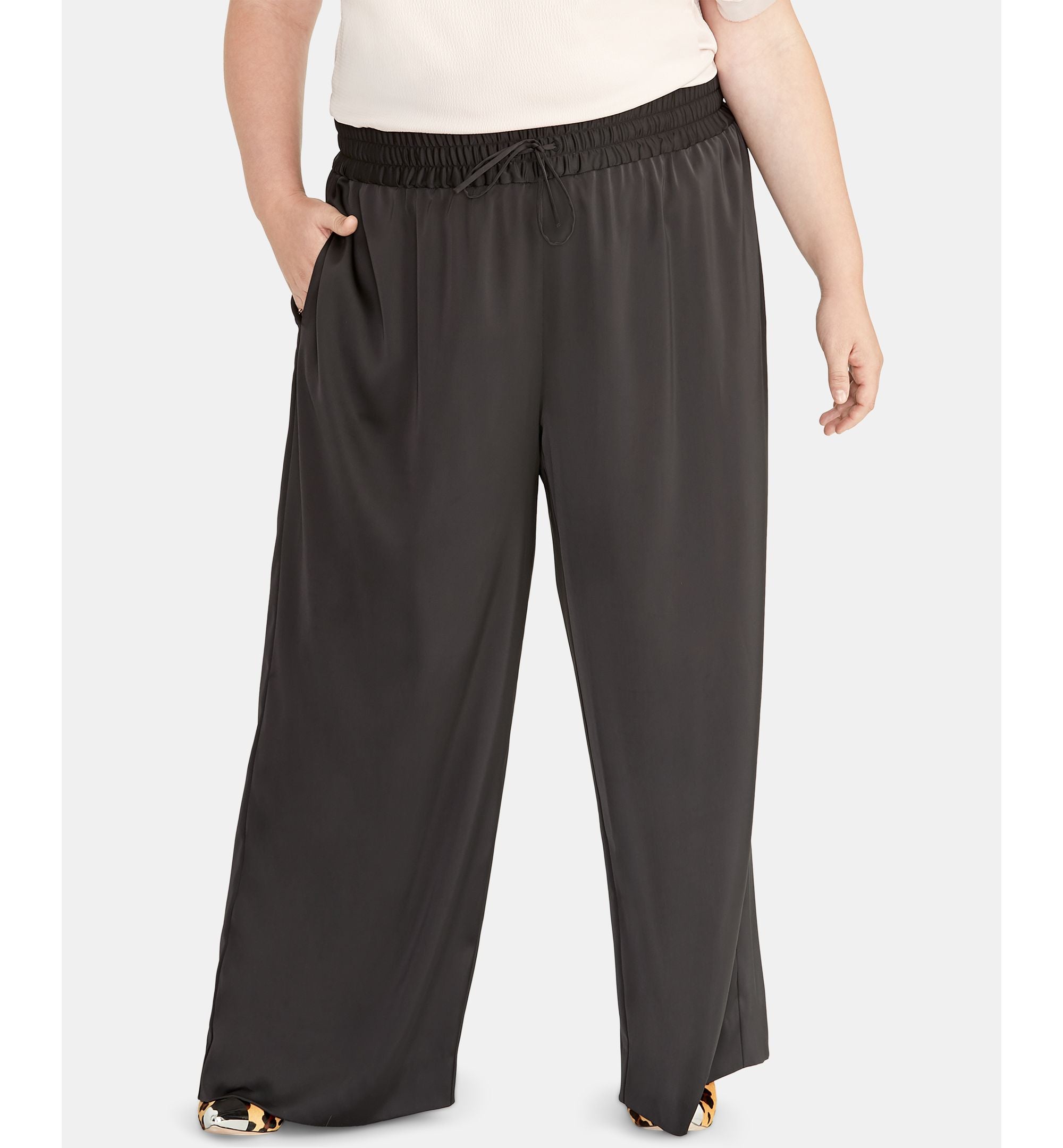 Rachel Rachel Roy Plus Size Pull On Satin Pants