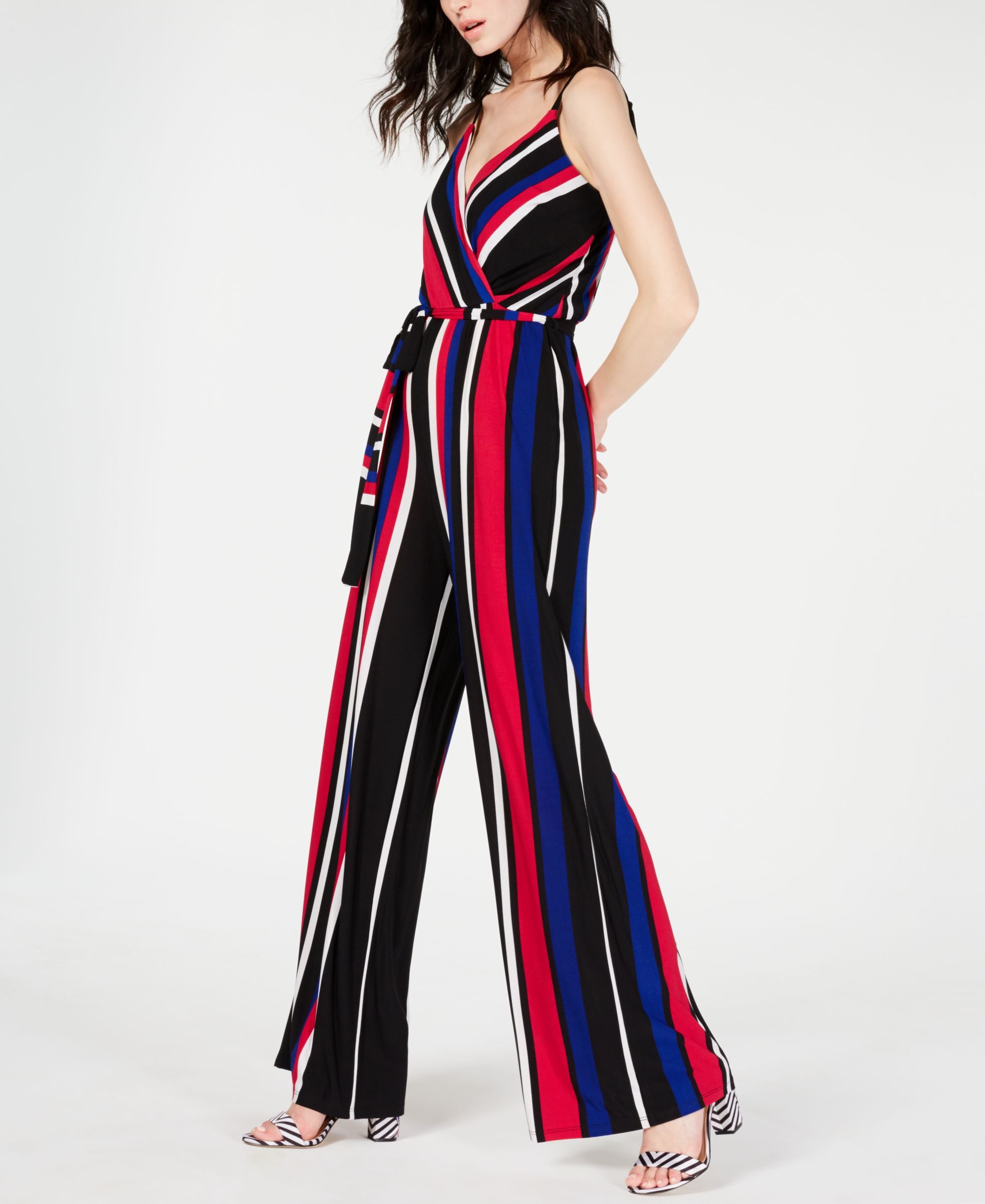 INC Petite Striped Jumpsuit